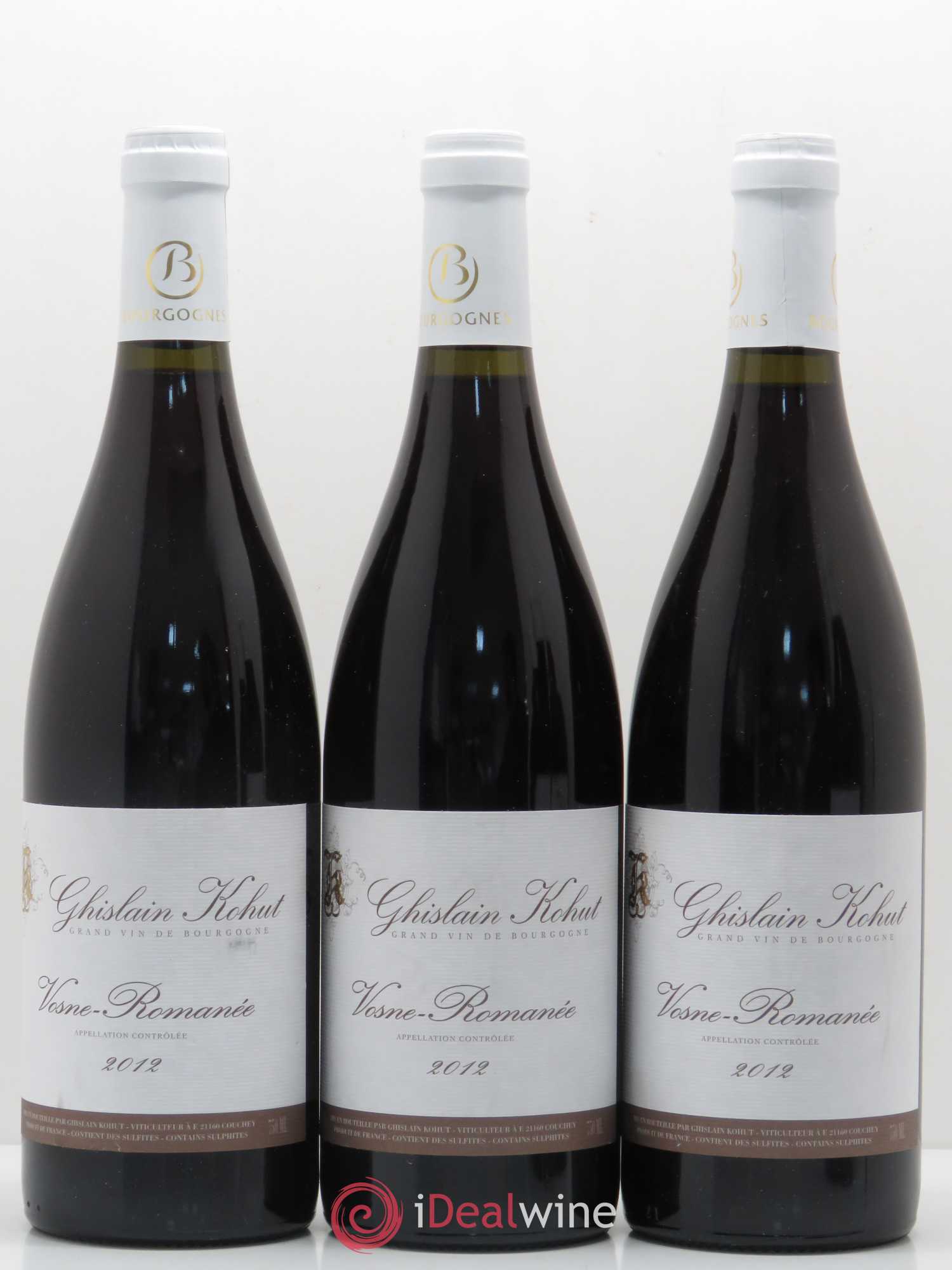 Vosne-Romanée Ghislain Kohut 2012 - Lot de 5 bouteilles - 1