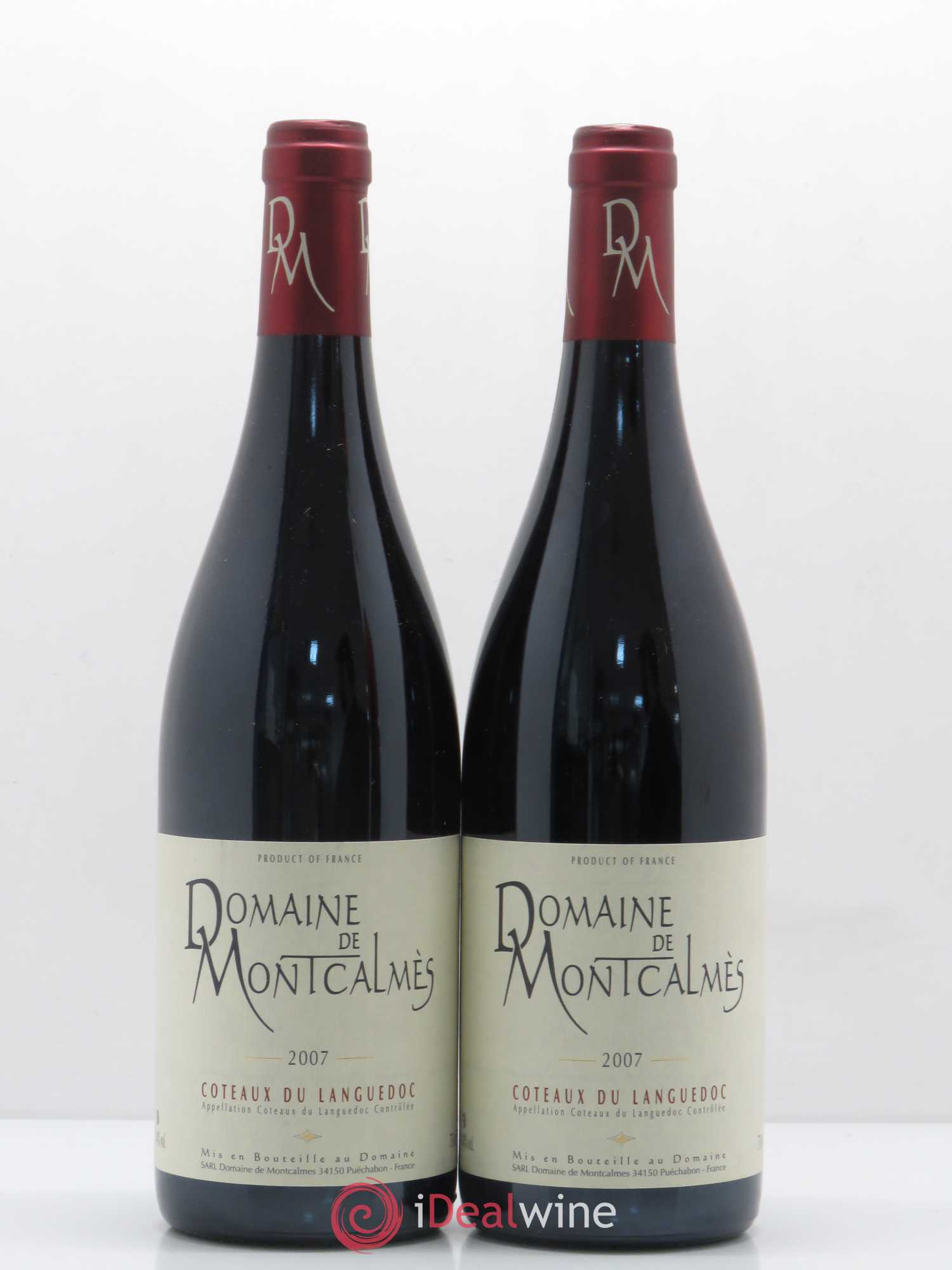 Terrasses du Larzac Domaine de Montcalmès Frédéric Pourtalié 2007 - Lot de 2 bouteilles - 0
