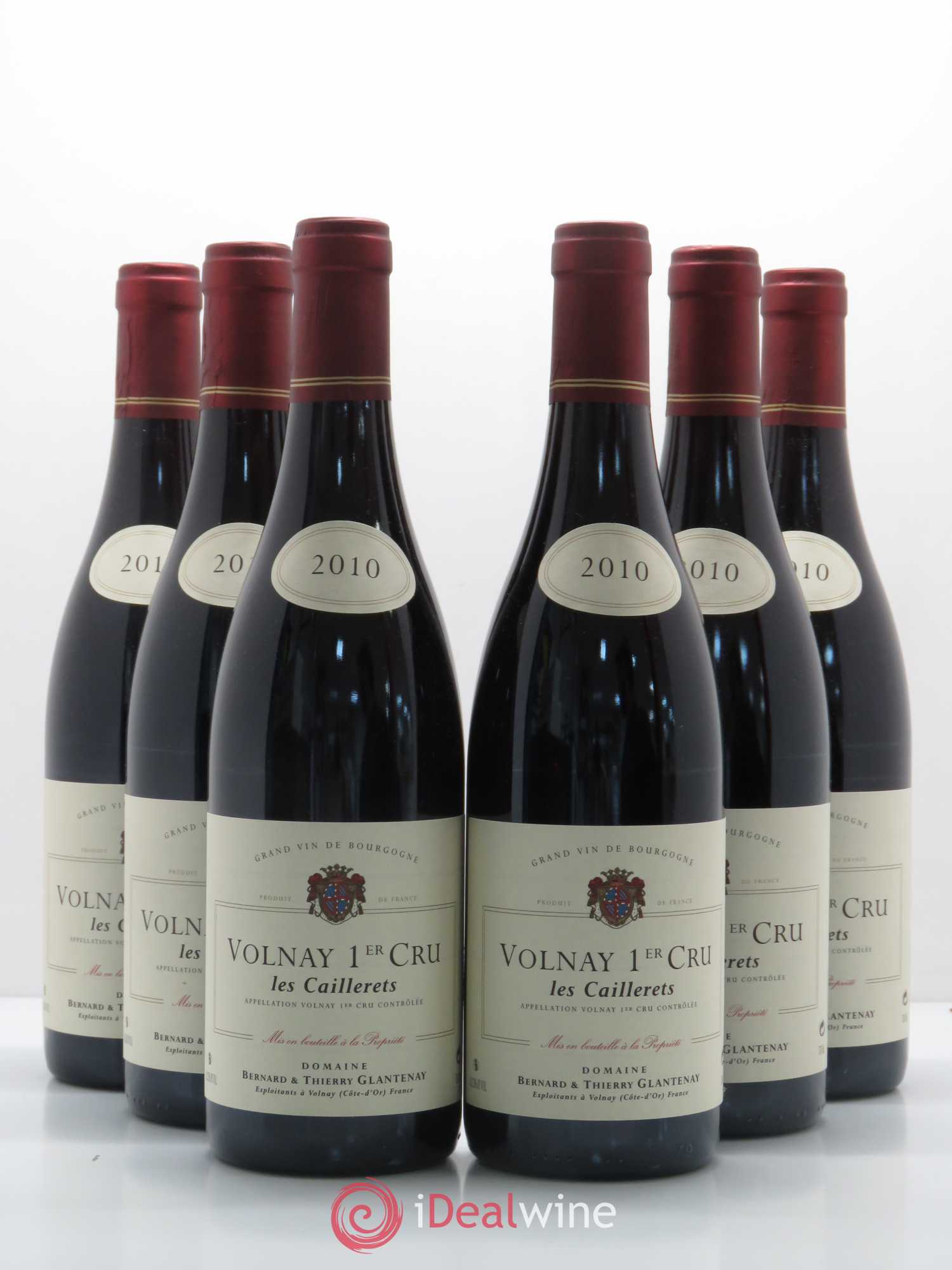 Volnay 1er Cru Les Caillerets Bernard et Thierry Glantenay (Domaine) 2010 - Lot de 6 bouteilles - 0