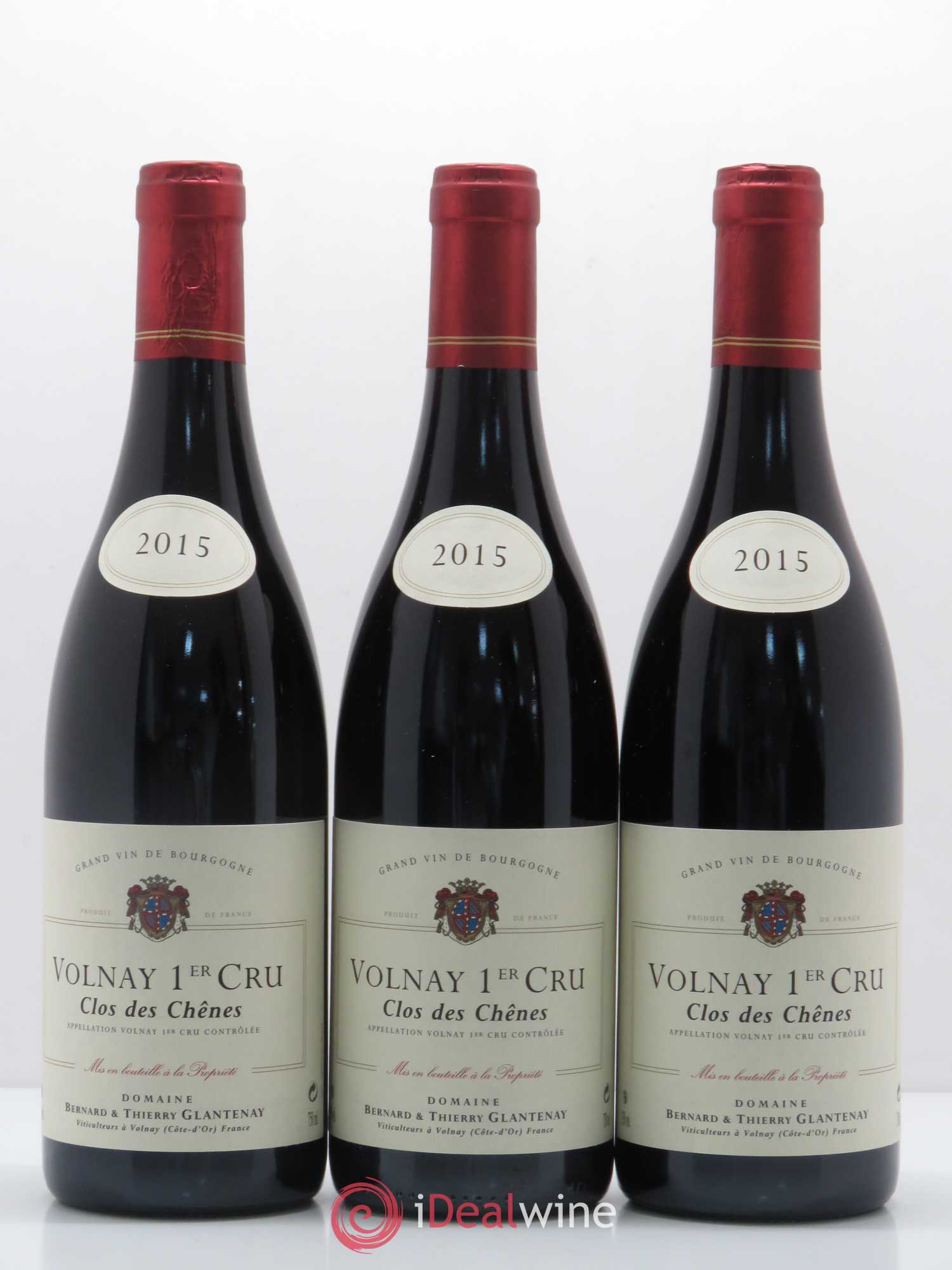 Volnay 1er Cru Clos des Chênes Bernard et Thierry Glantenay (Domaine) 2015 - Lot de 6 bouteilles - 1