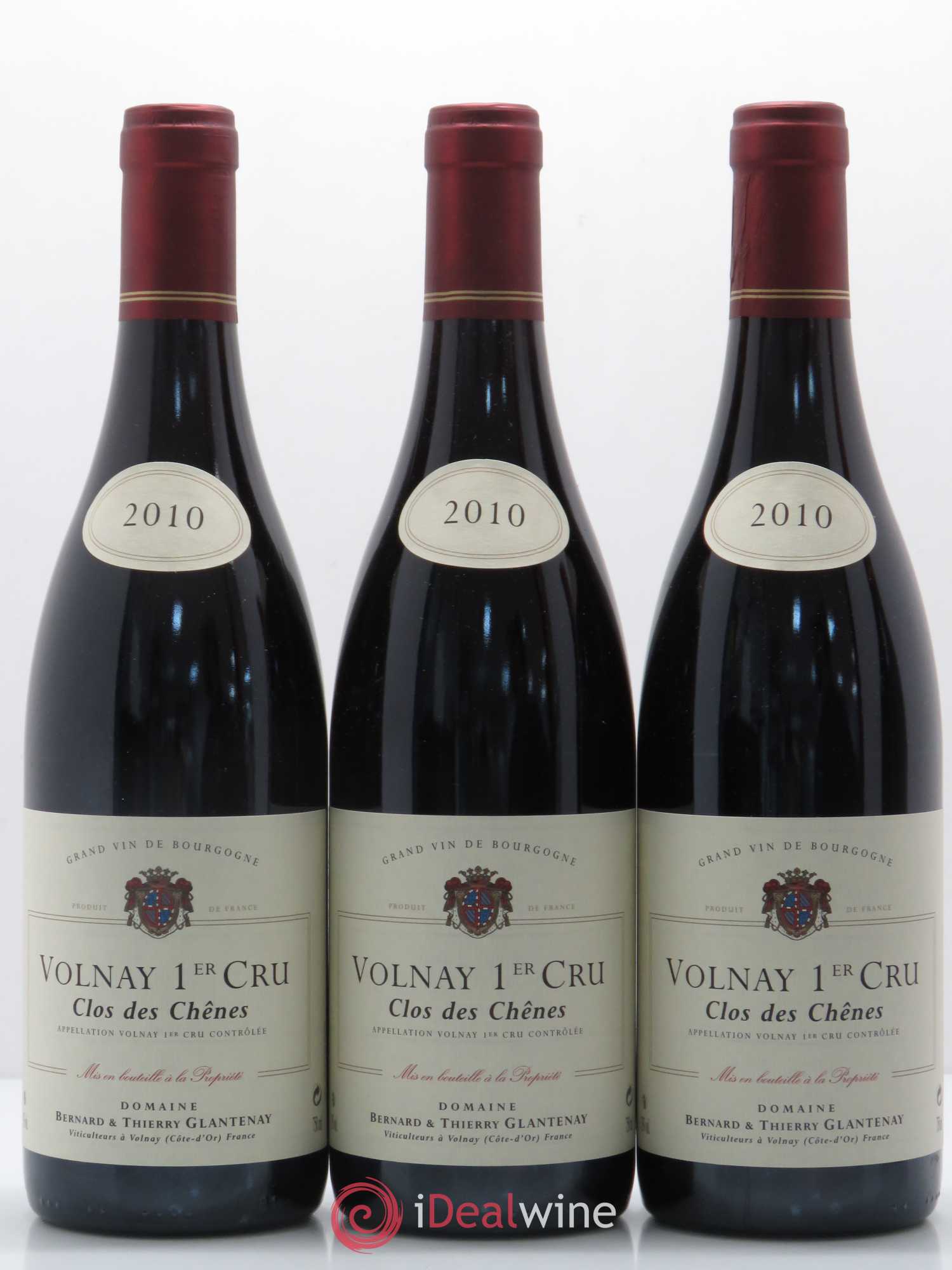 Volnay 1er Cru Clos des Chênes Bernard et Thierry Glantenay (Domaine) 2010 - Lot de 6 bouteilles - 2