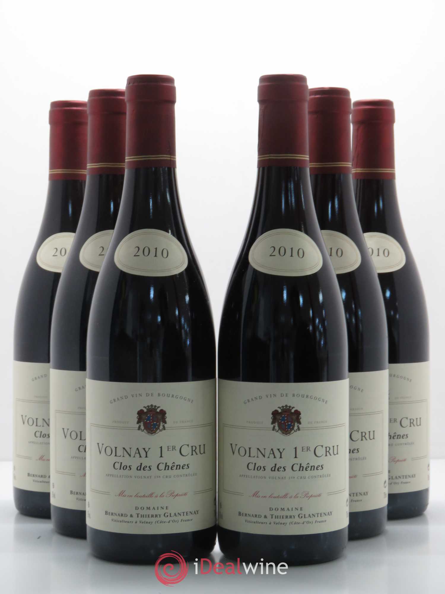 Volnay 1er Cru Clos des Chênes Bernard et Thierry Glantenay (Domaine) 2010 - Lot de 6 bouteilles - 0
