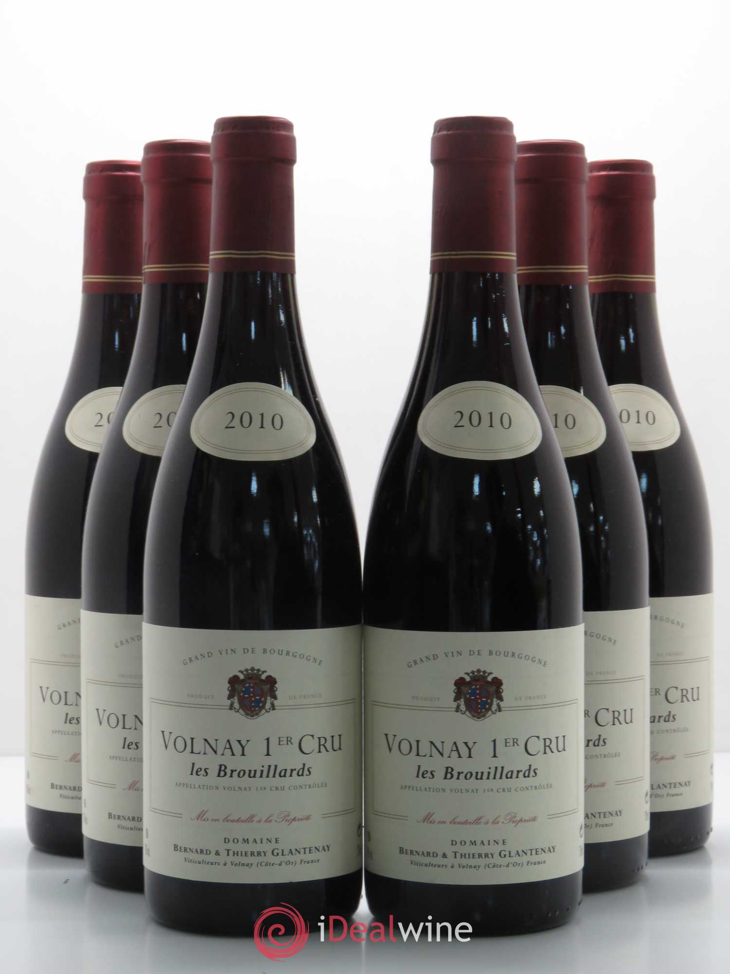 Volnay 1er Cru Les Brouillards Bernard et Thierry Glantenay (Domaine) 2010 - Lot de 6 bouteilles - 0