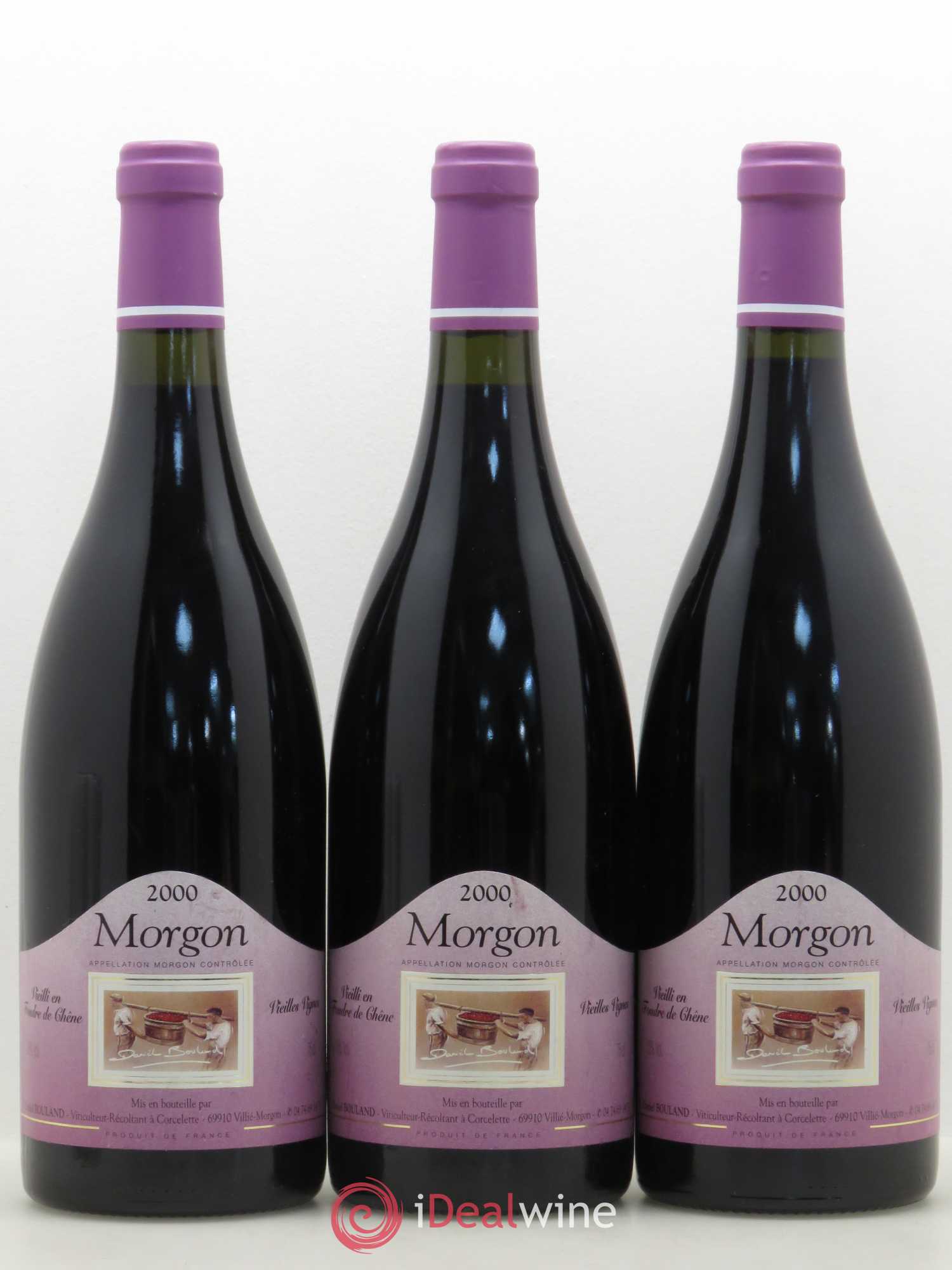 Morgon Vieilles Vignes Daniel Bouland (Domaine) 2000 - Lot de 3 bouteilles - 0
