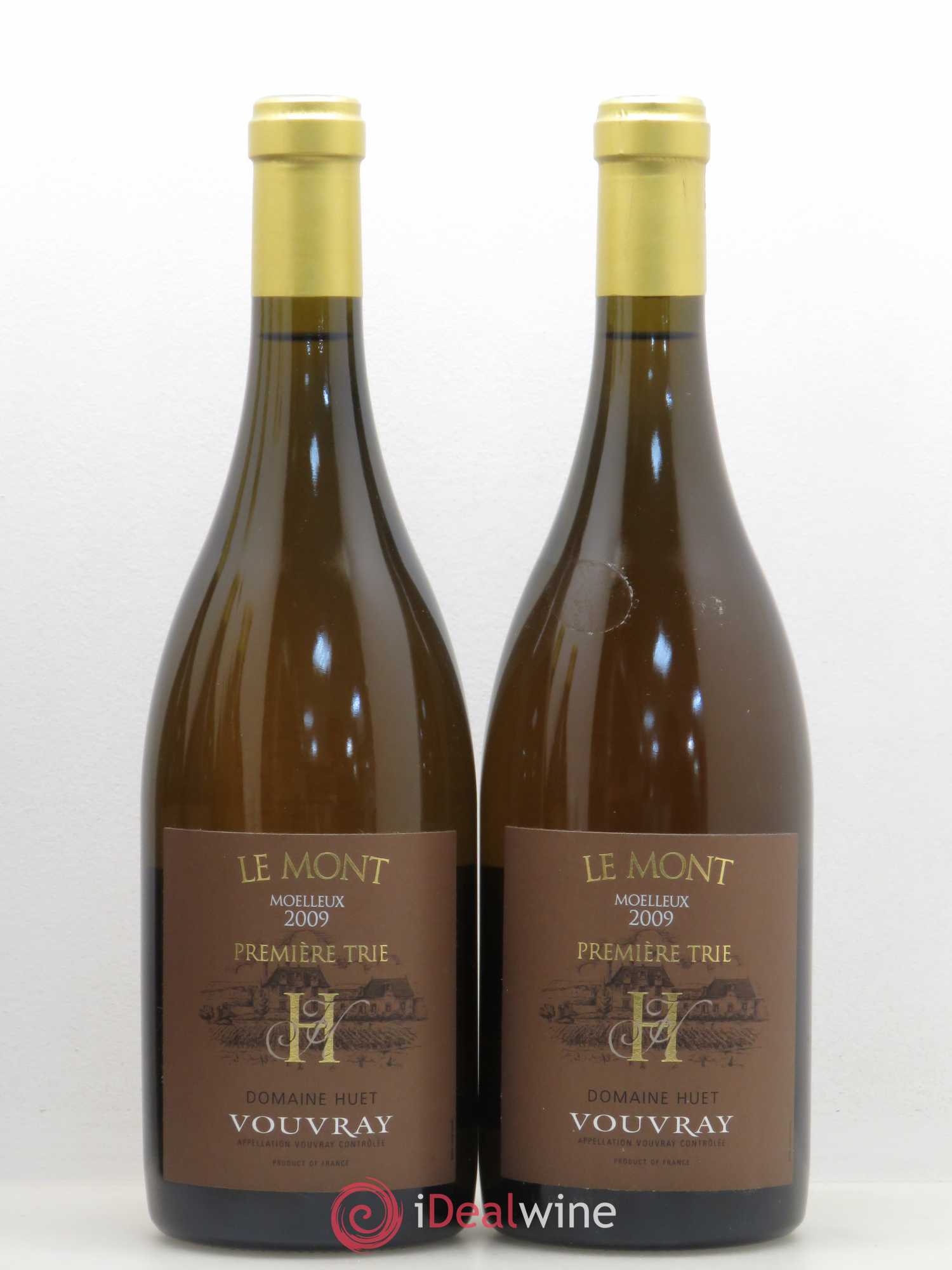 Vouvray Le Mont Moelleux 1ère Trie Domaine Huet 2009 - Lotto di 5 bottiglie - 2