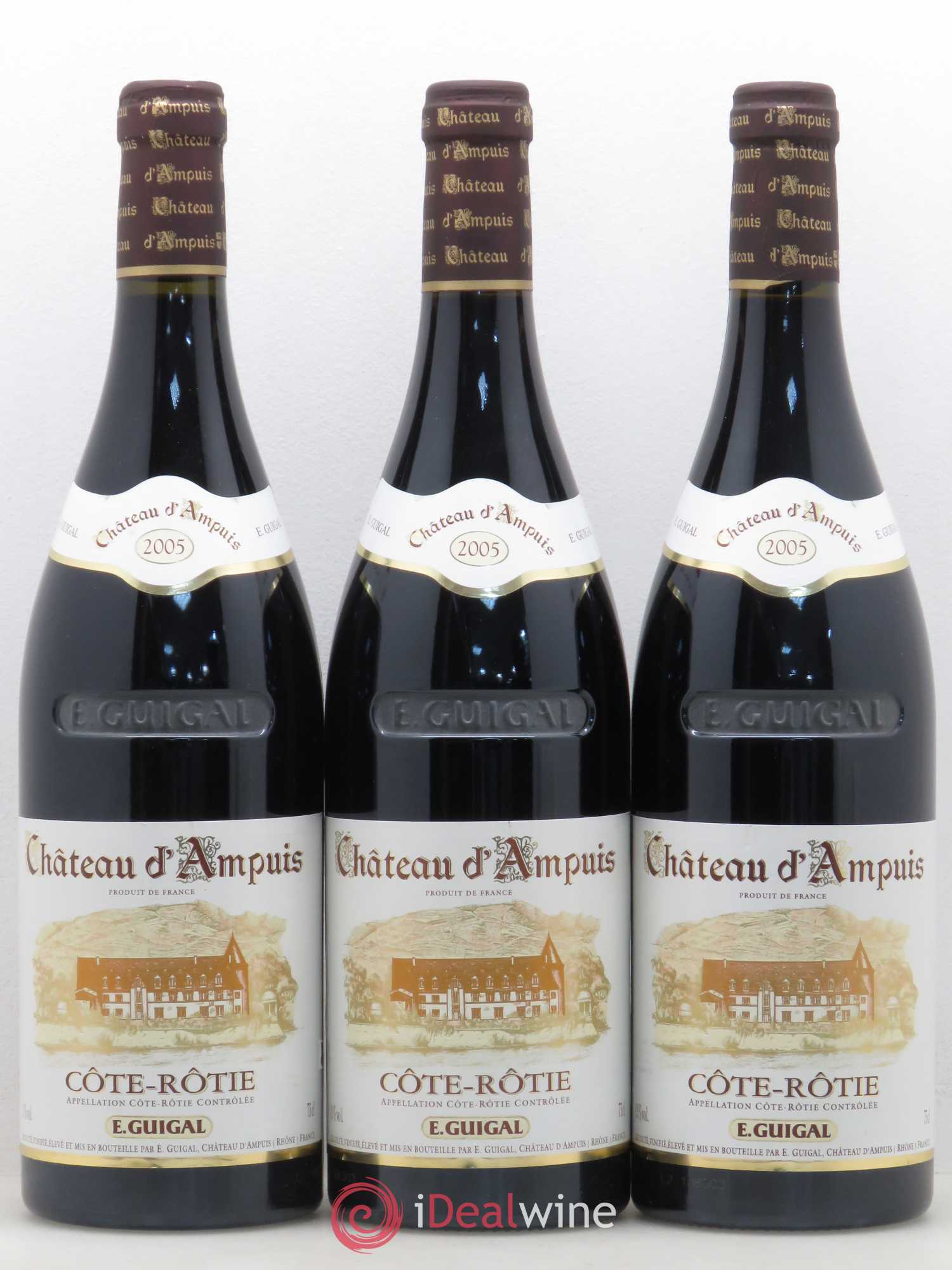 Côte-Rôtie Château d'Ampuis Guigal 2005 - Lot de 3 bouteilles - 0