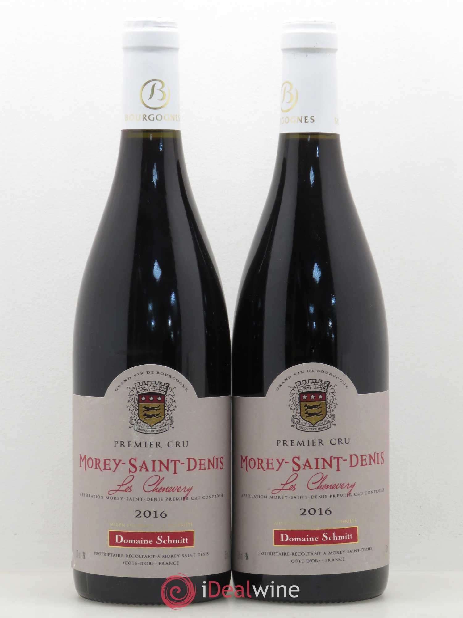 Morey-Saint-Denis 1er Cru Les Chenevery Domaine Schmitt 2015 - Posten von 2 Flaschen - 0