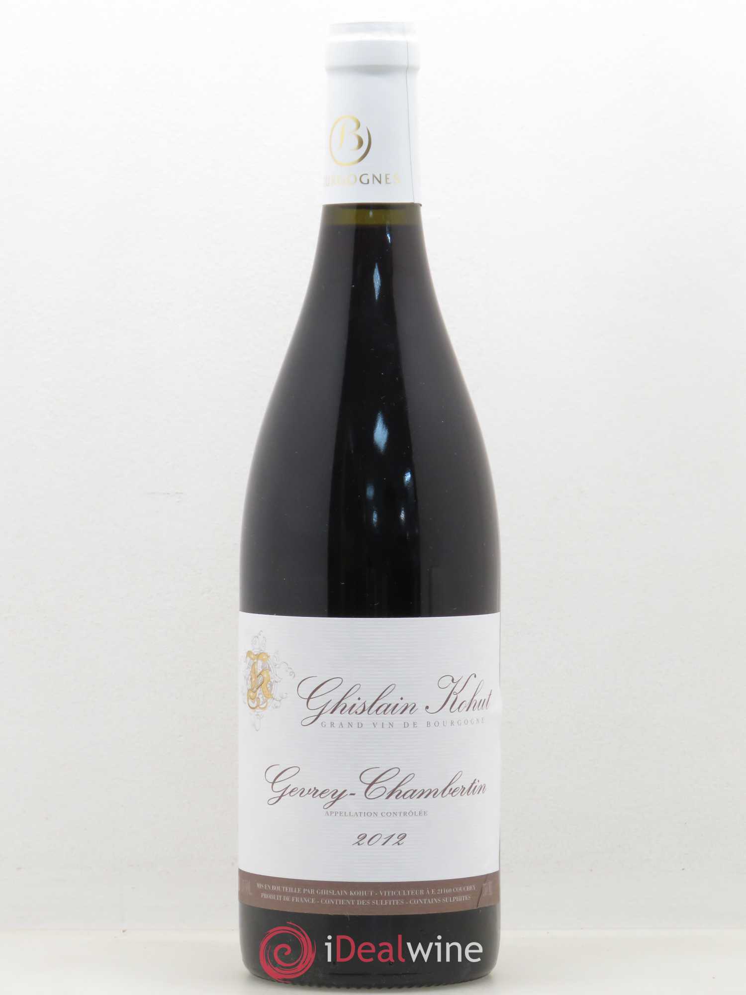 Gevrey-Chambertin Ghislain Kohut 2012 - Lot de 1 bouteille - 0