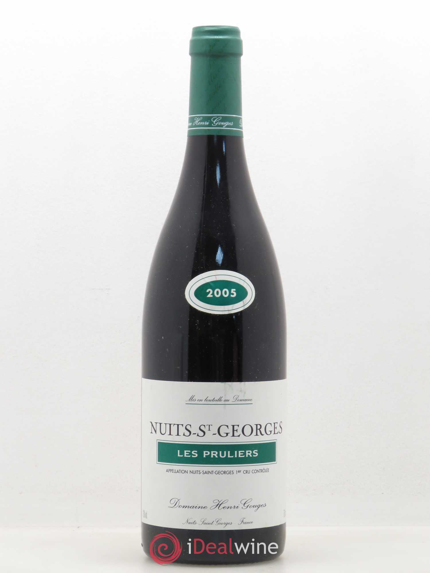 Nuits-Saint-Georges 1er Cru Les Pruliers Henri Gouges 2005 - Lot de 1 bouteille - 0