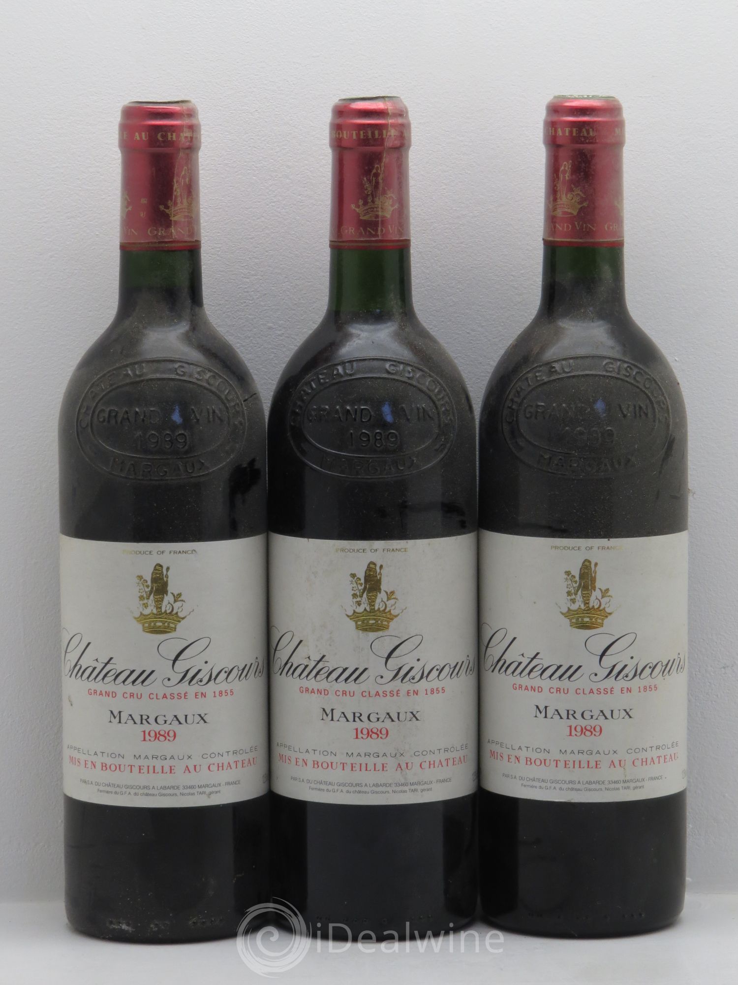 Château Giscours 3ème Grand Cru Classé 1989 - Lot de 3 bouteilles - 0