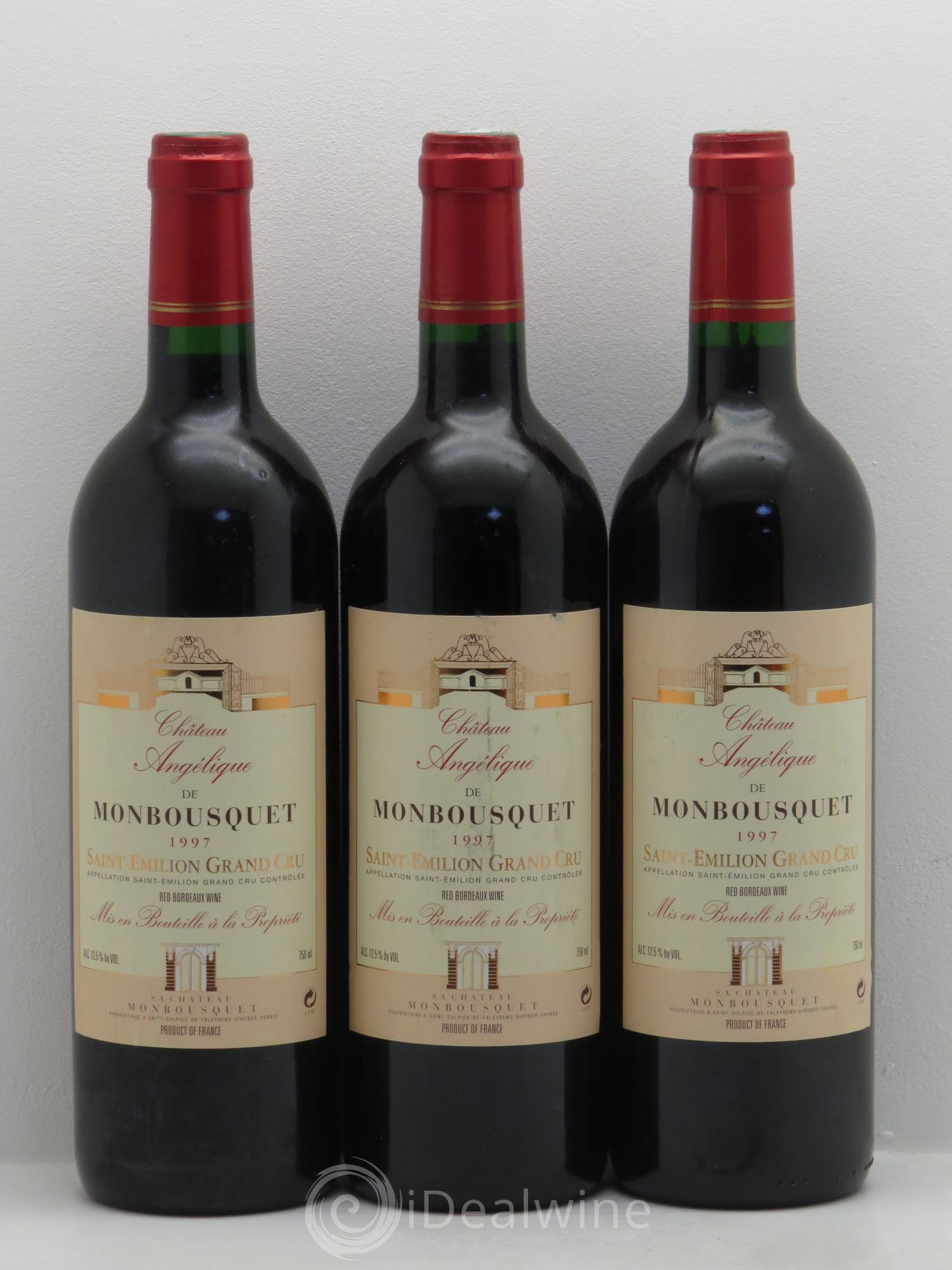 Saint-Émilion Château Angélique de Monbousquet 1997 - Posten von 3 Flaschen - 0