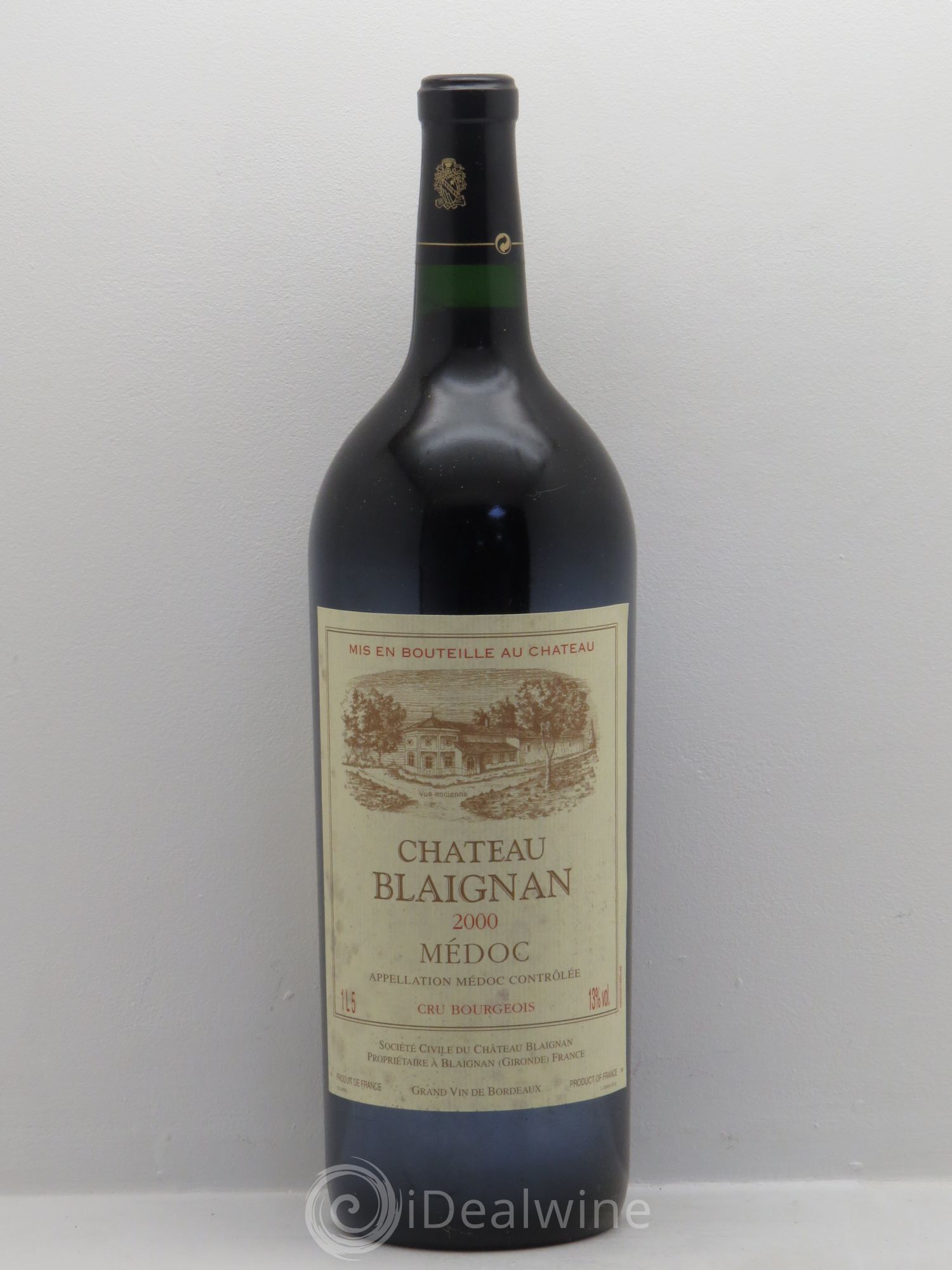 Château Blaignan Cru Bourgeois 2000 - Lot de 6 magnums - 0