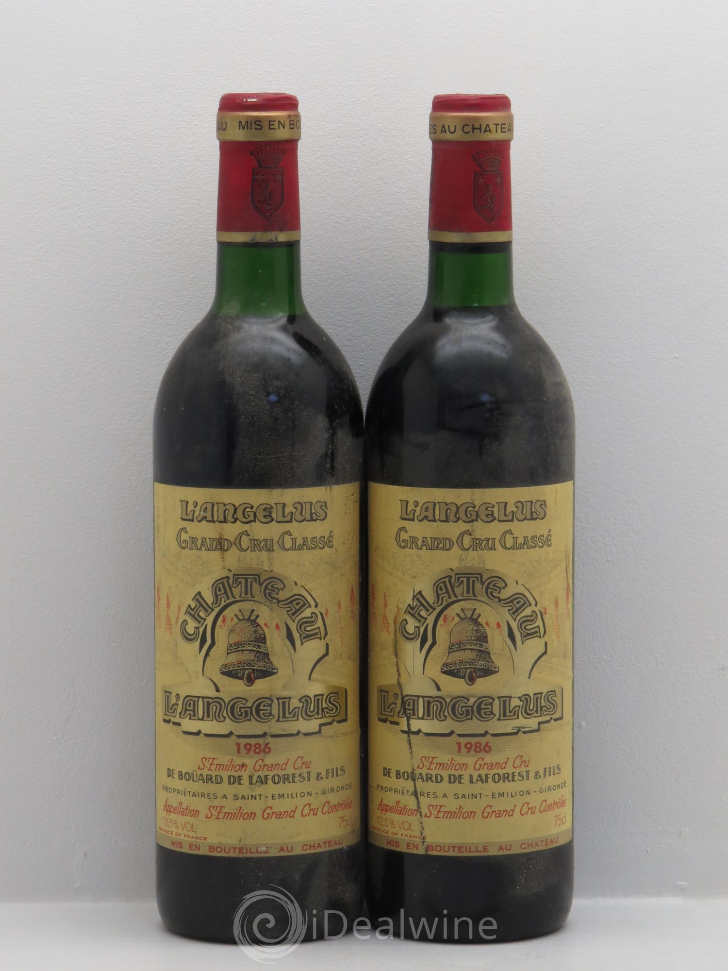 Château Angélus 1er Grand Cru Classé A 1986 - Lot de 2 bouteilles - 0