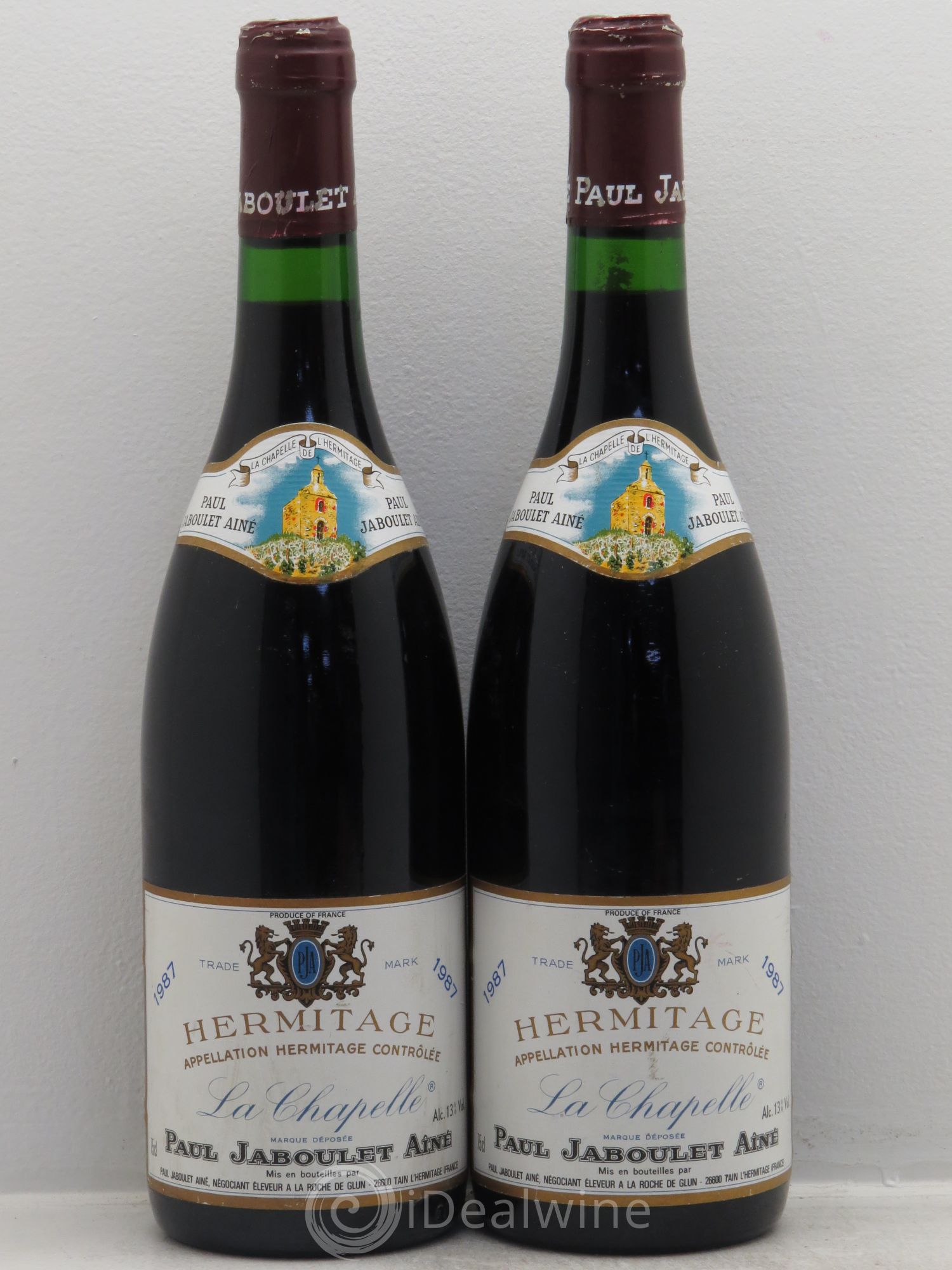 Hermitage La Chapelle Paul Jaboulet Ainé 1987 - Lot de 2 bouteilles - 0