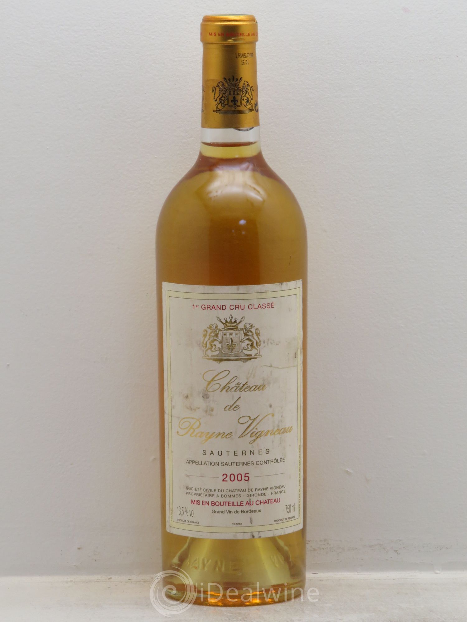 Château de Rayne Vigneau 1er Grand Cru Classé 2005 - Lotto di 1 bottiglia - 0