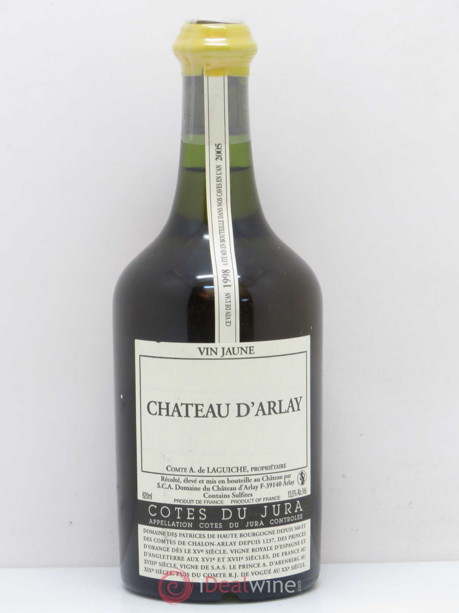 Côtes du Jura Vin jaune Château d'Arlay (sans prix de réserve) 1998 - Lot de 1 bouteille - 0