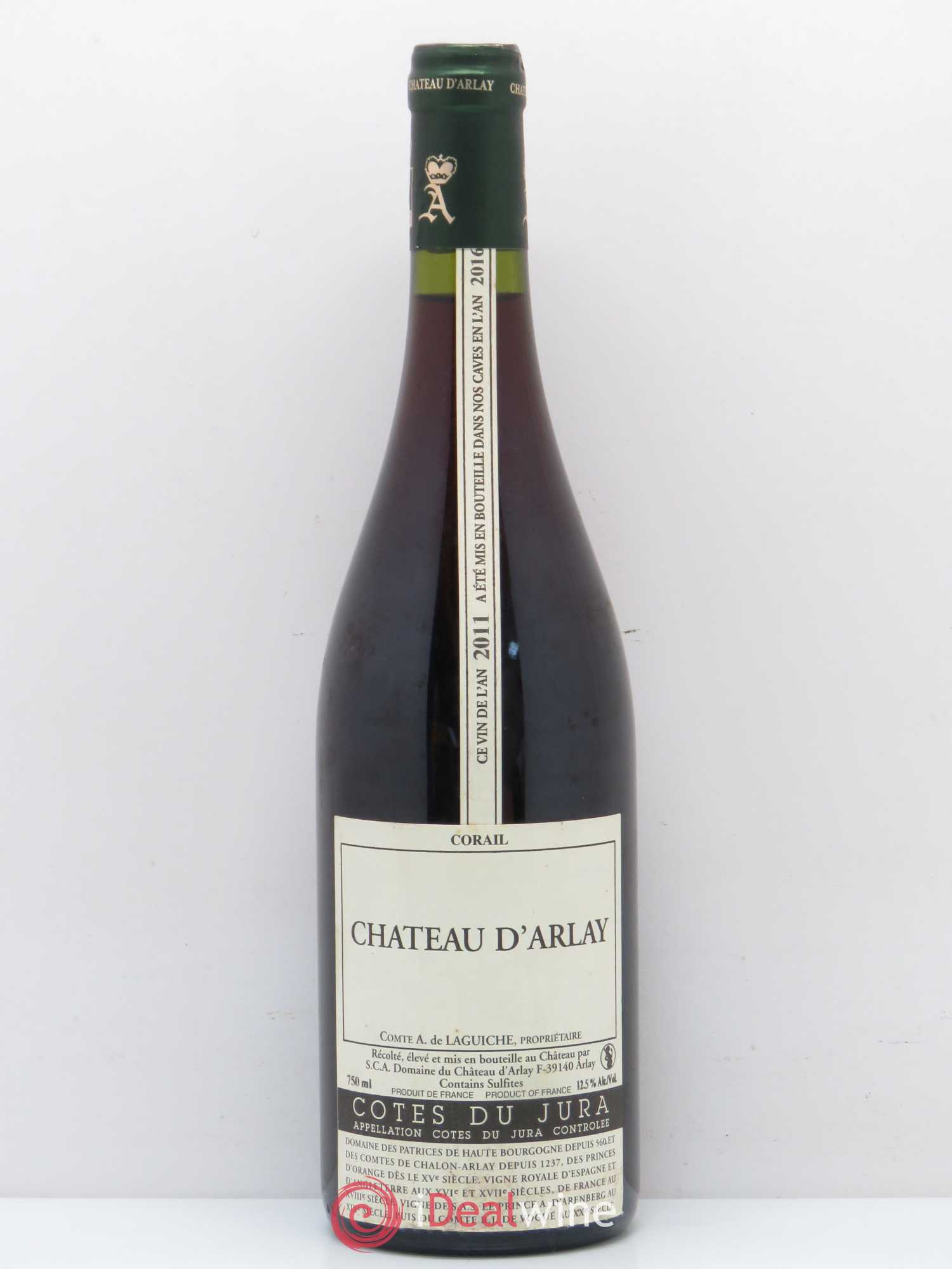 Côtes du Jura Corail Château d'Arlay 2011 - Lot de 1 bouteille - 0