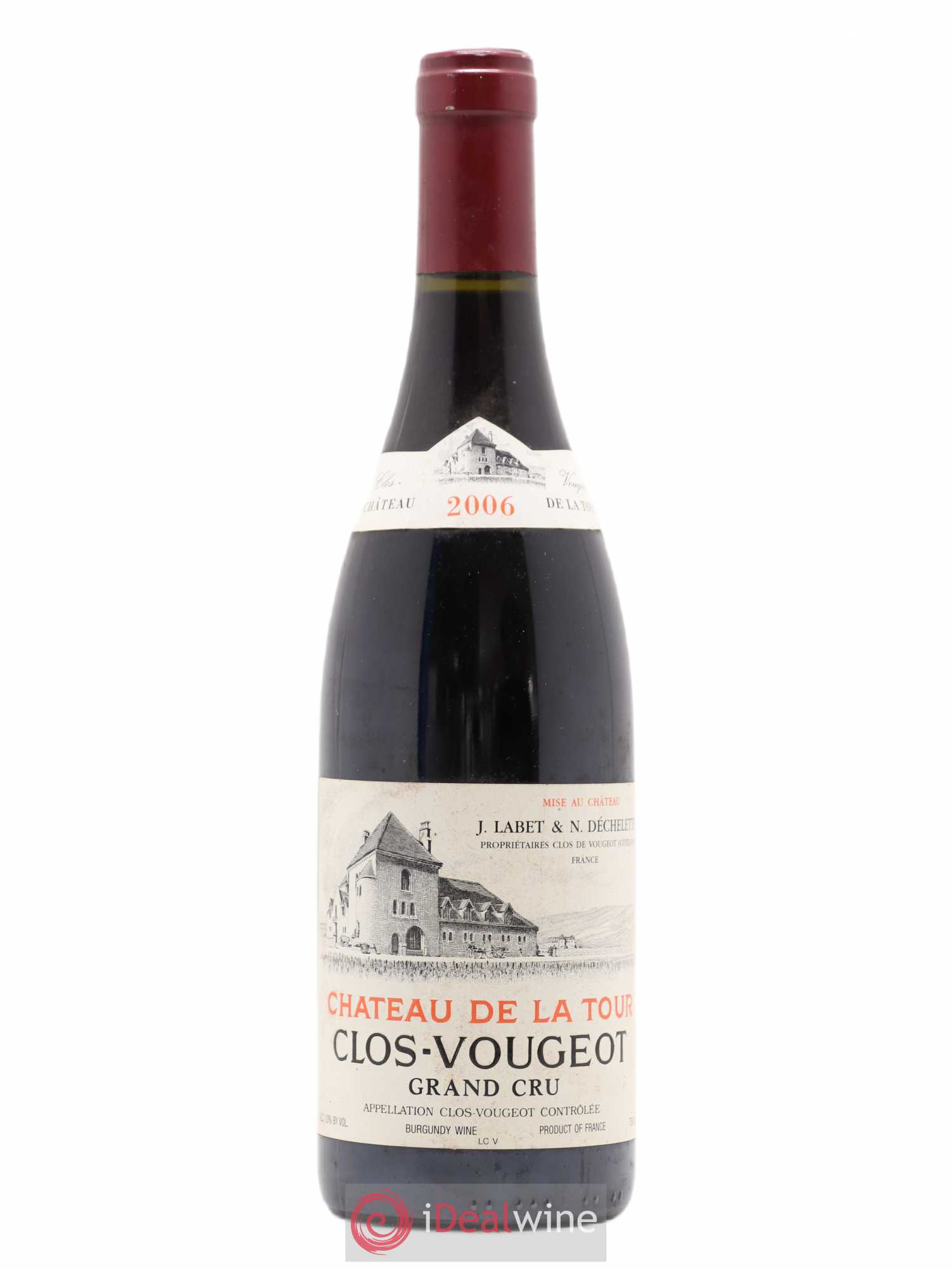Clos de Vougeot Grand Cru Château de La Tour 2006 - Lot de 1 bouteille - 0
