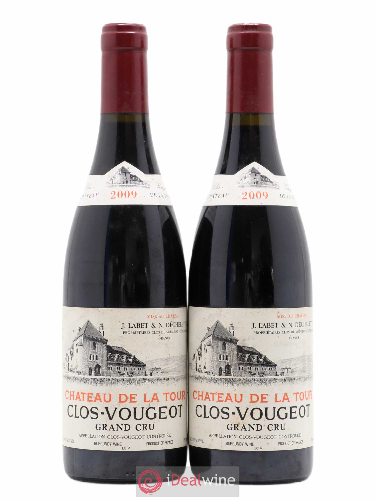 Clos de Vougeot Grand Cru Château de La Tour 2009 - Lot de 2 bouteilles - 0
