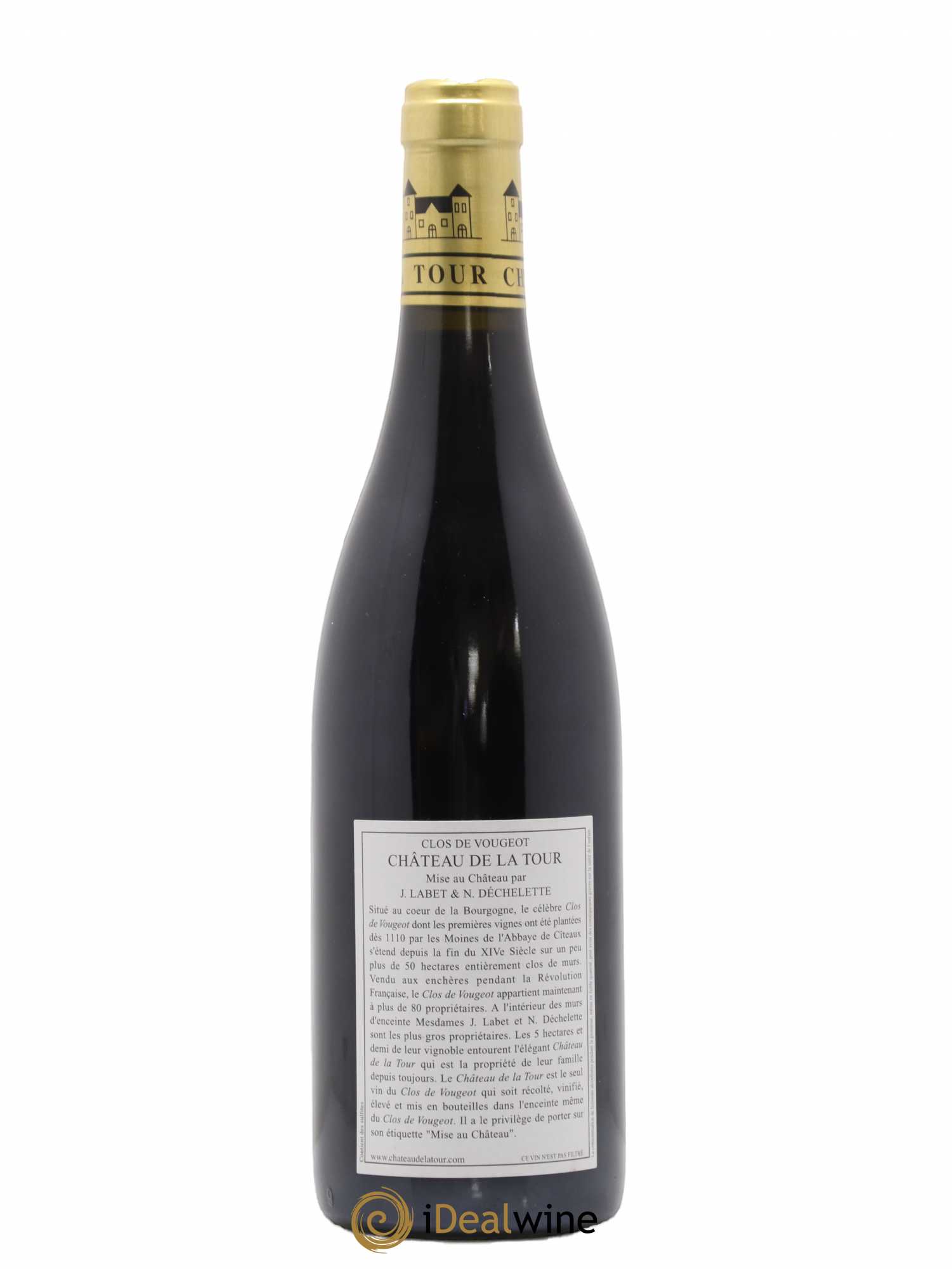 Clos de Vougeot Grand Cru Vieilles Vignes Château de La Tour 2013 - Lot de 1 bouteille - 1