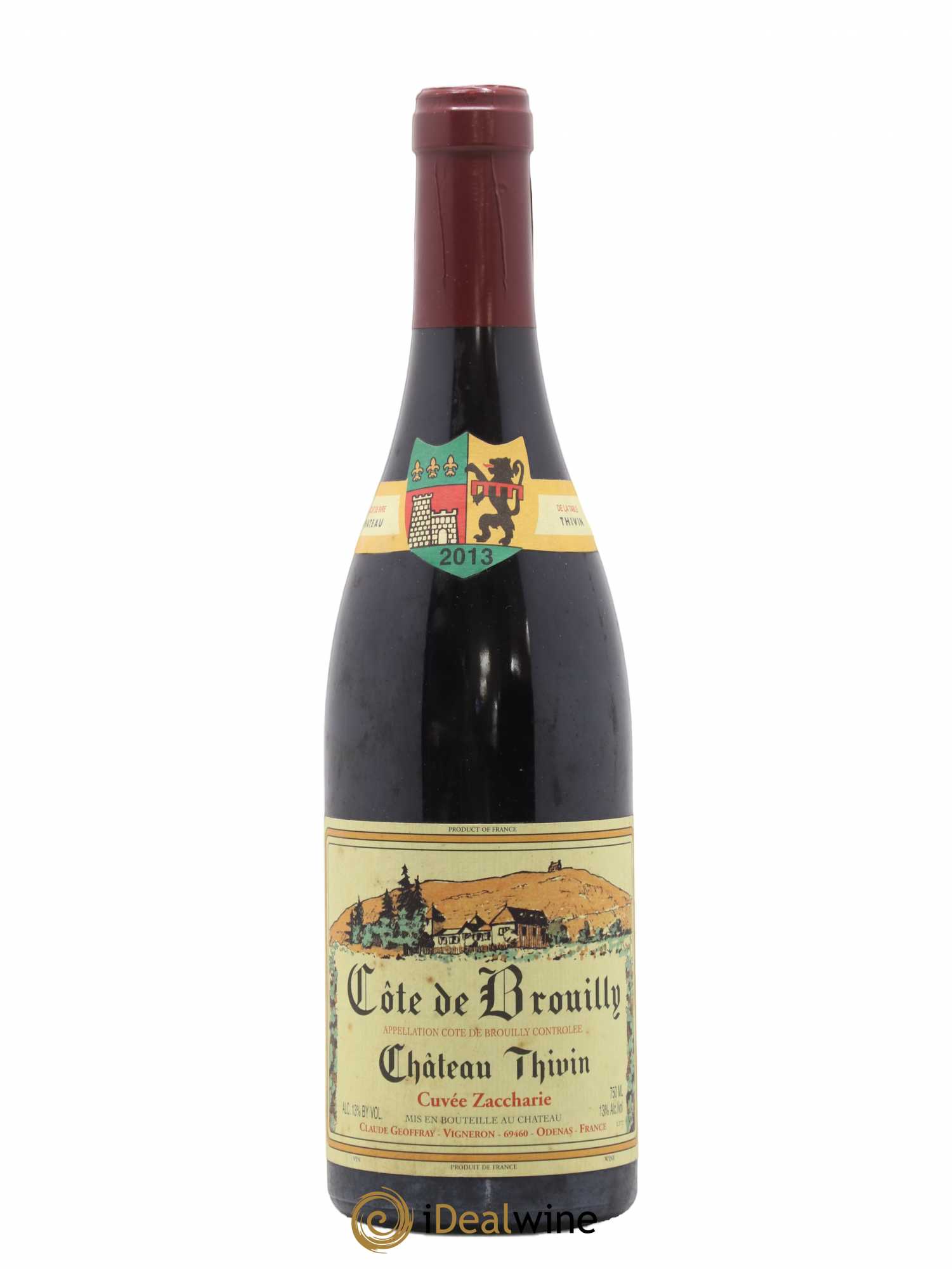 Côte de Brouilly Cuvée Zaccharie Château Thivin 2013 - Lot de 1 bouteille - 0