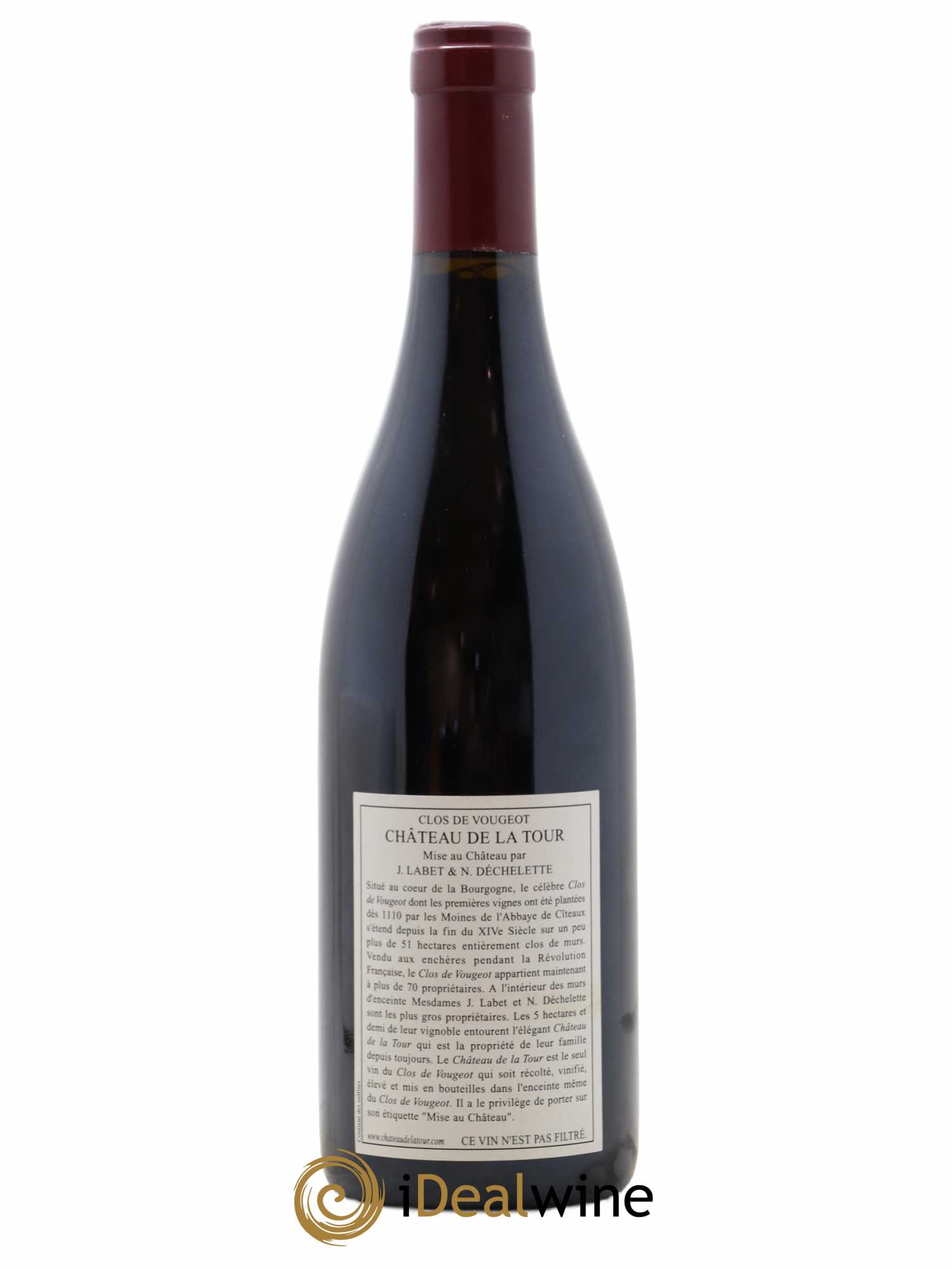 Clos de Vougeot Grand Cru Vieilles Vignes Château de La Tour 2005 - Lot de 1 bouteille - 1