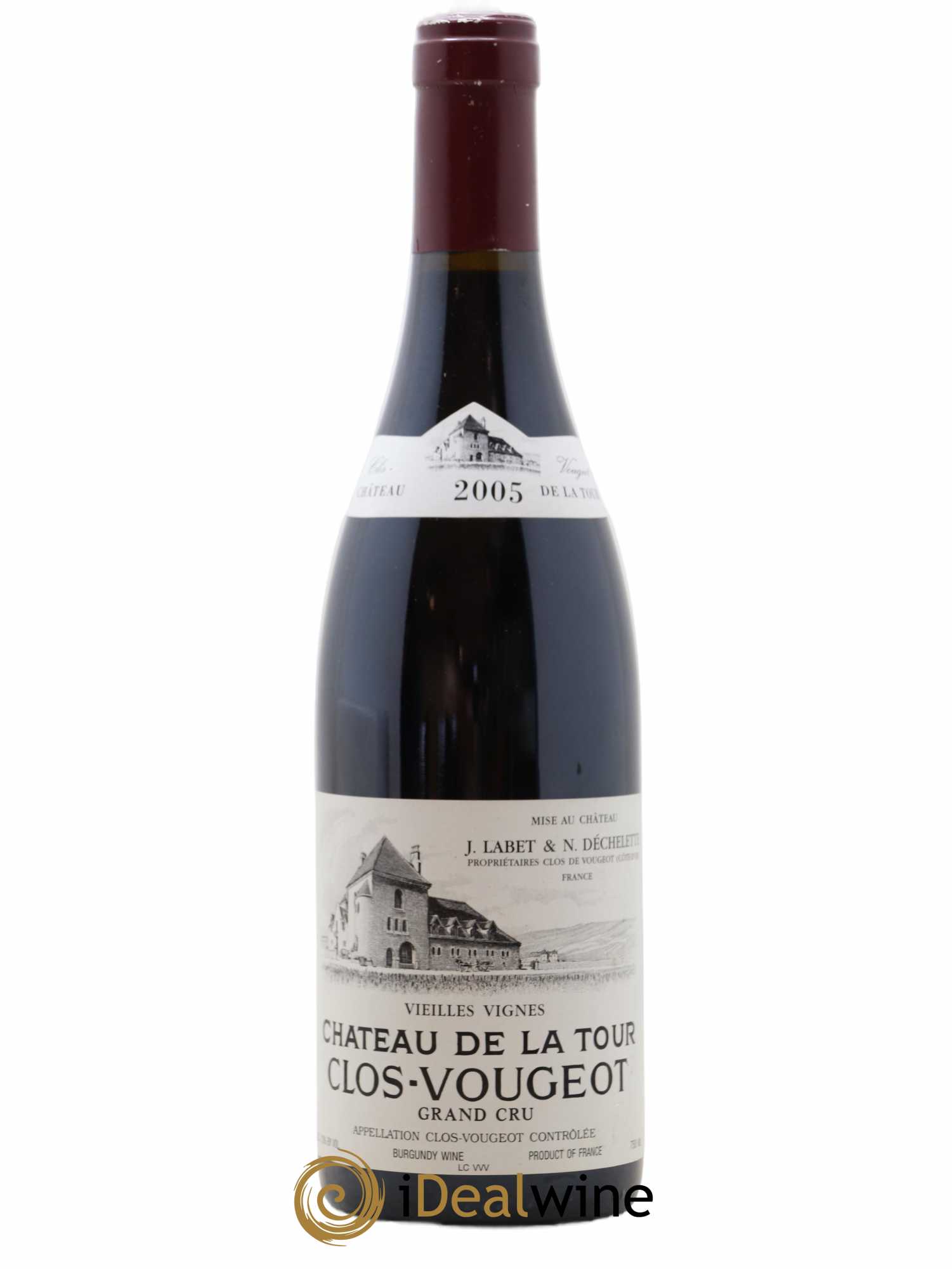 Clos de Vougeot Grand Cru Vieilles Vignes Château de La Tour 2005 - Lot de 1 bouteille - 0