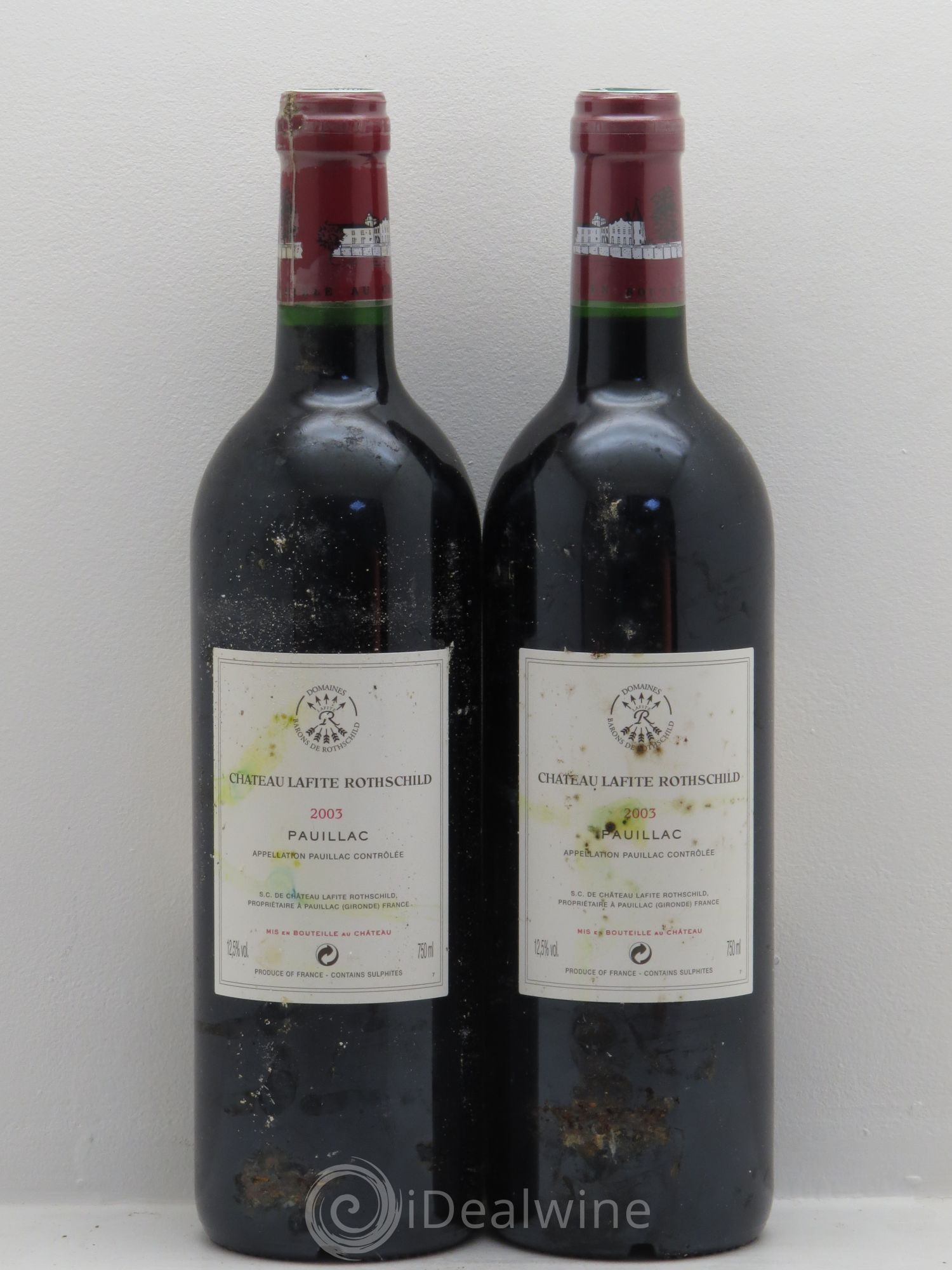 Château Lafite Rothschild 1er Grand Cru Classé 2003 - Lot de 2 bouteilles - 1