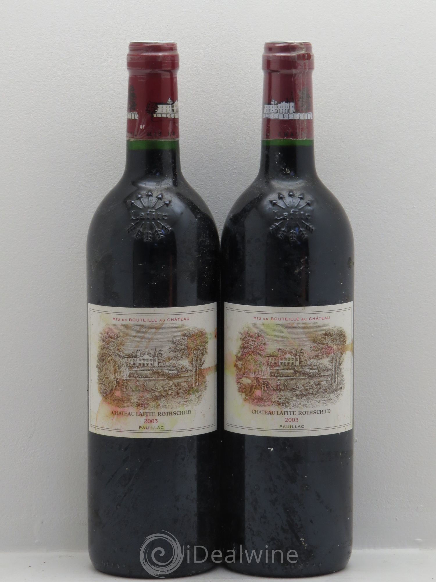 Château Lafite Rothschild 1er Grand Cru Classé 2003 - Lot de 2 bouteilles - 0