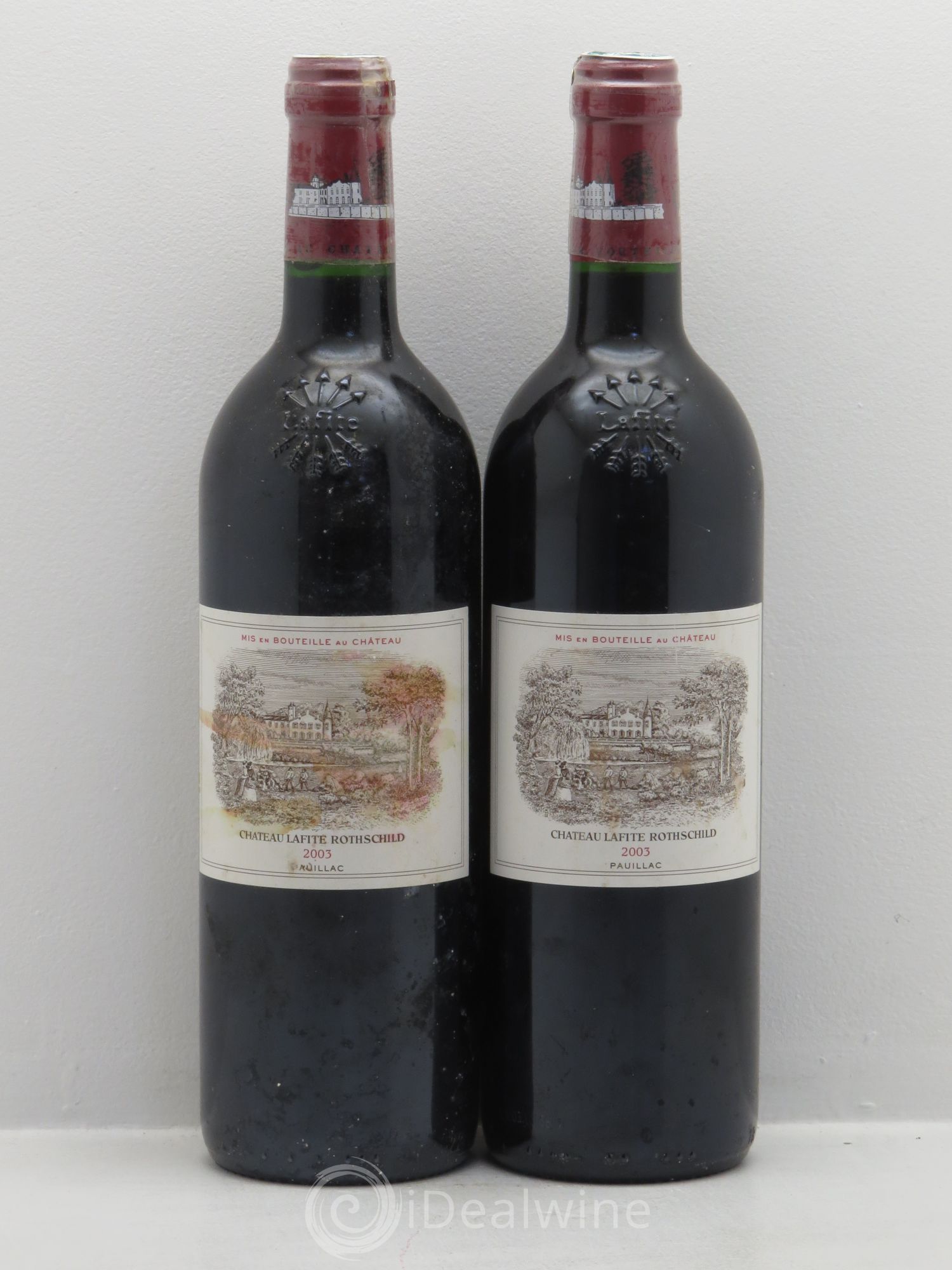 Château Lafite Rothschild 1er Grand Cru Classé 2003 - Lot de 2 bouteilles - 0
