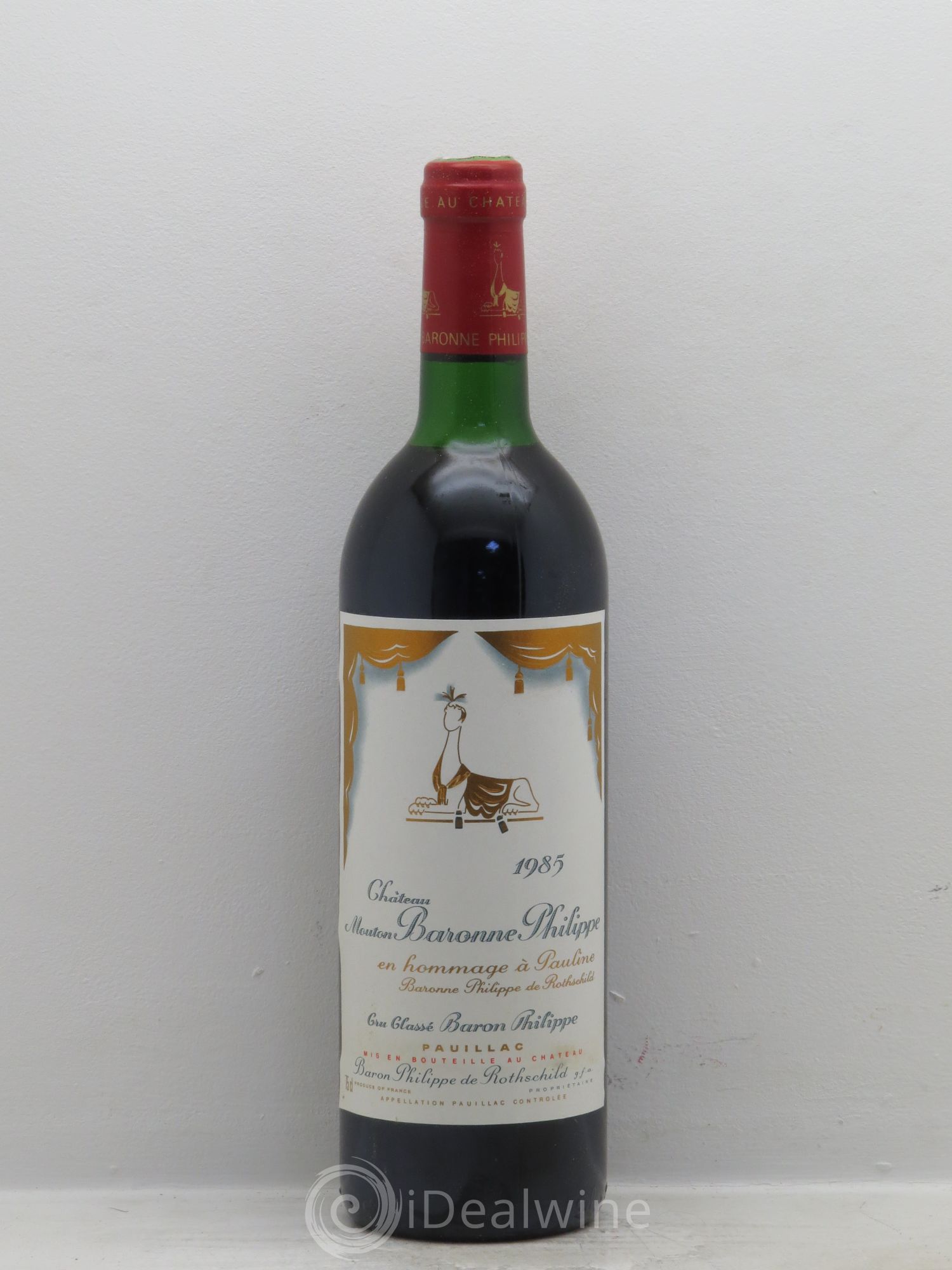 Château d' Armailhac - Mouton Baron(ne) Philippe 5ème Grand Cru Classé 1985 - Lot de 12 bouteilles - 0