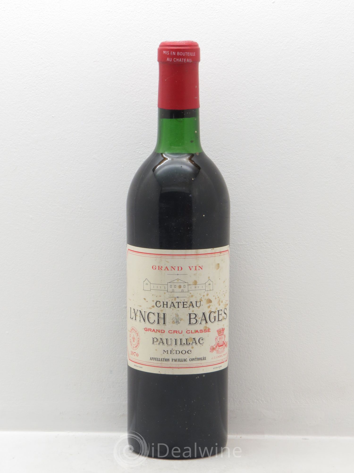 Château Lynch Bages 5ème Grand Cru Classé 1970 - Lot de 1 bouteille - 0