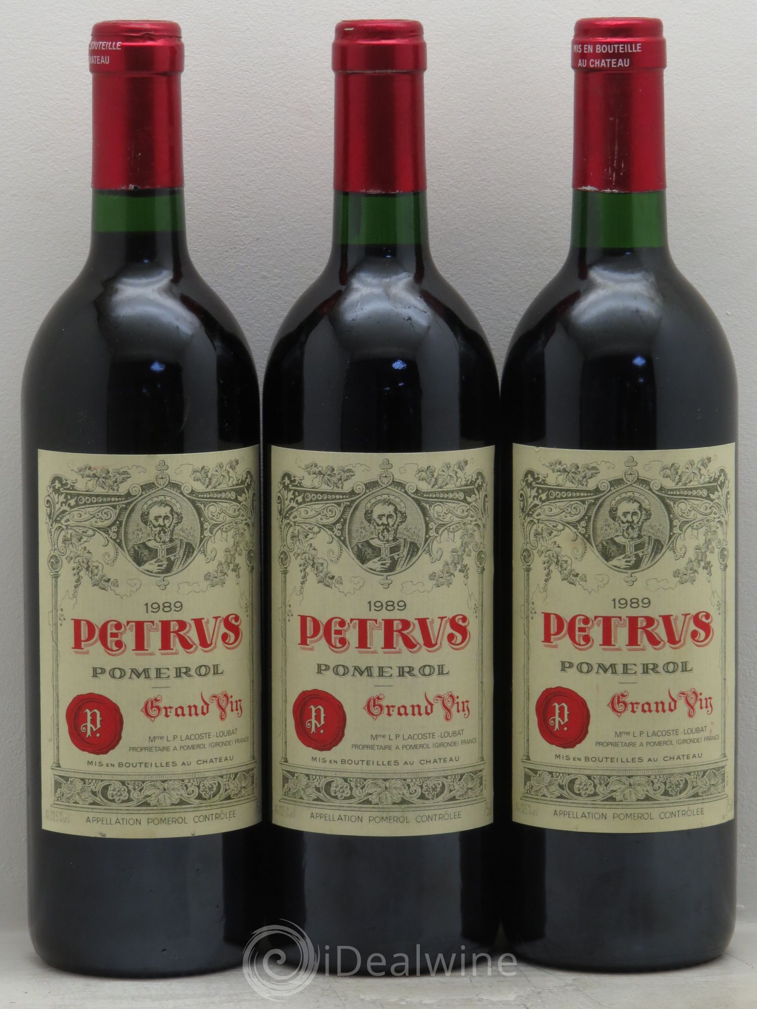 Petrus 1989 - Lot de 3 bouteilles - 0