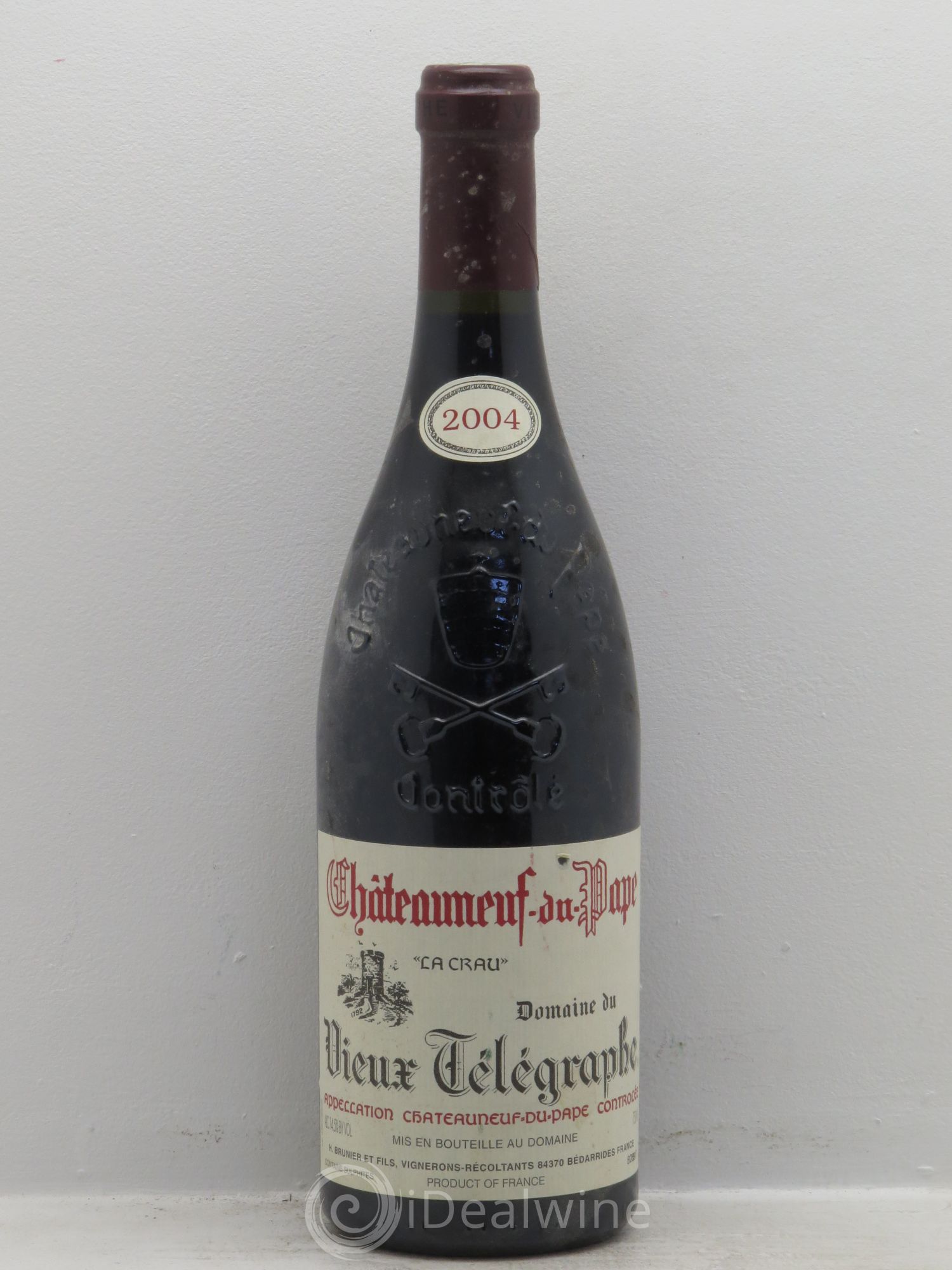 Châteauneuf-du-Pape Vieux Télégraphe (Domaine du) Vignobles Brunier La Crau 2004 - Lot de 6 bouteilles - 0