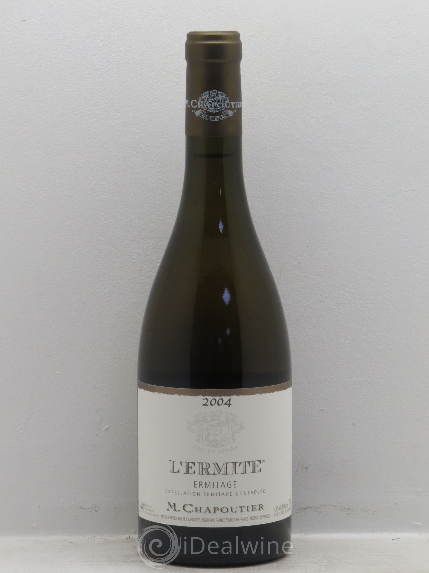 Hermitage Ermitage l'Ermite Chapoutier 2004 - Lot de 1 bouteille - 0