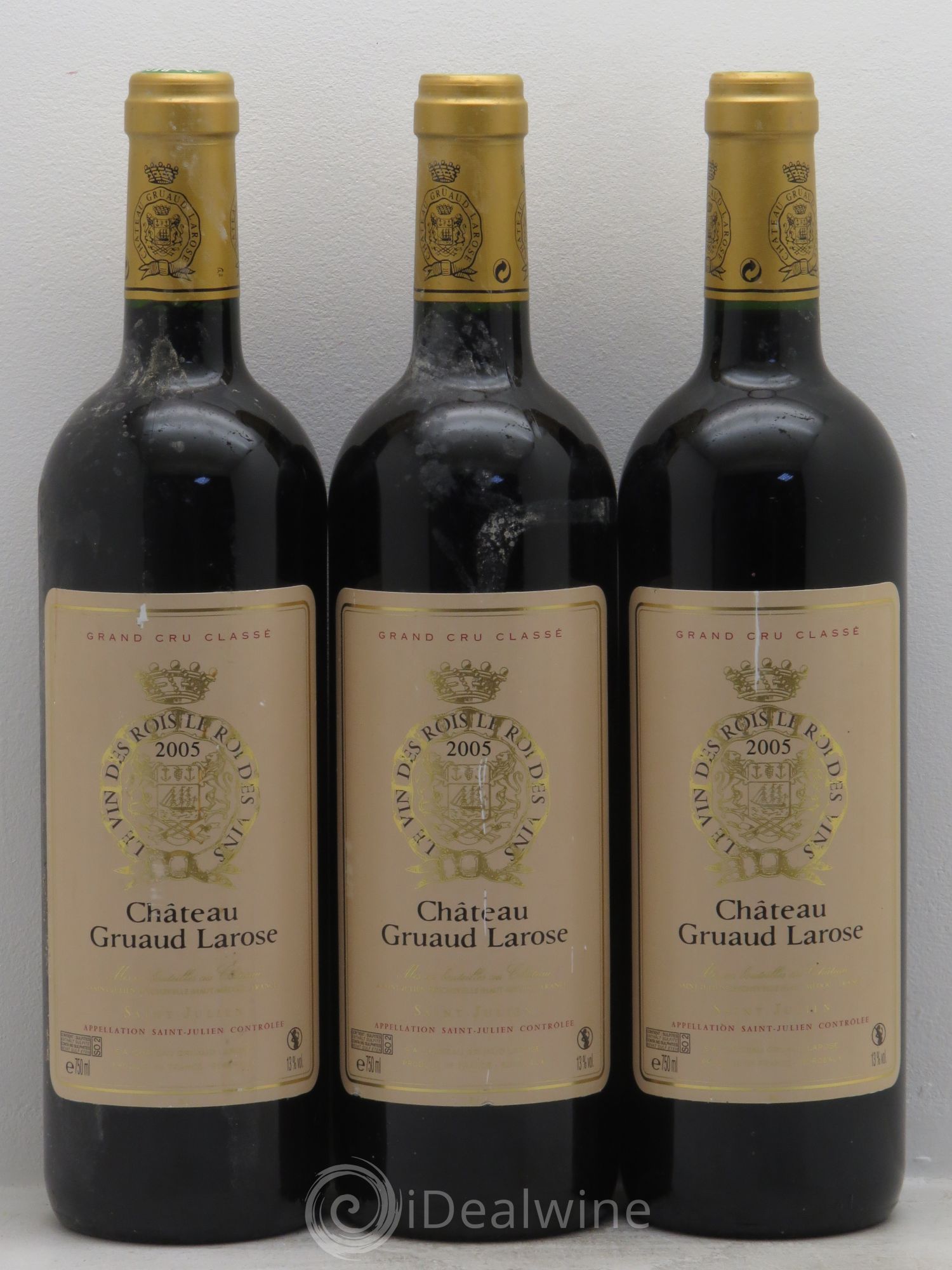 Château Gruaud Larose 2ème Grand Cru Classé 2005 - Lot de 3 bouteilles - 0