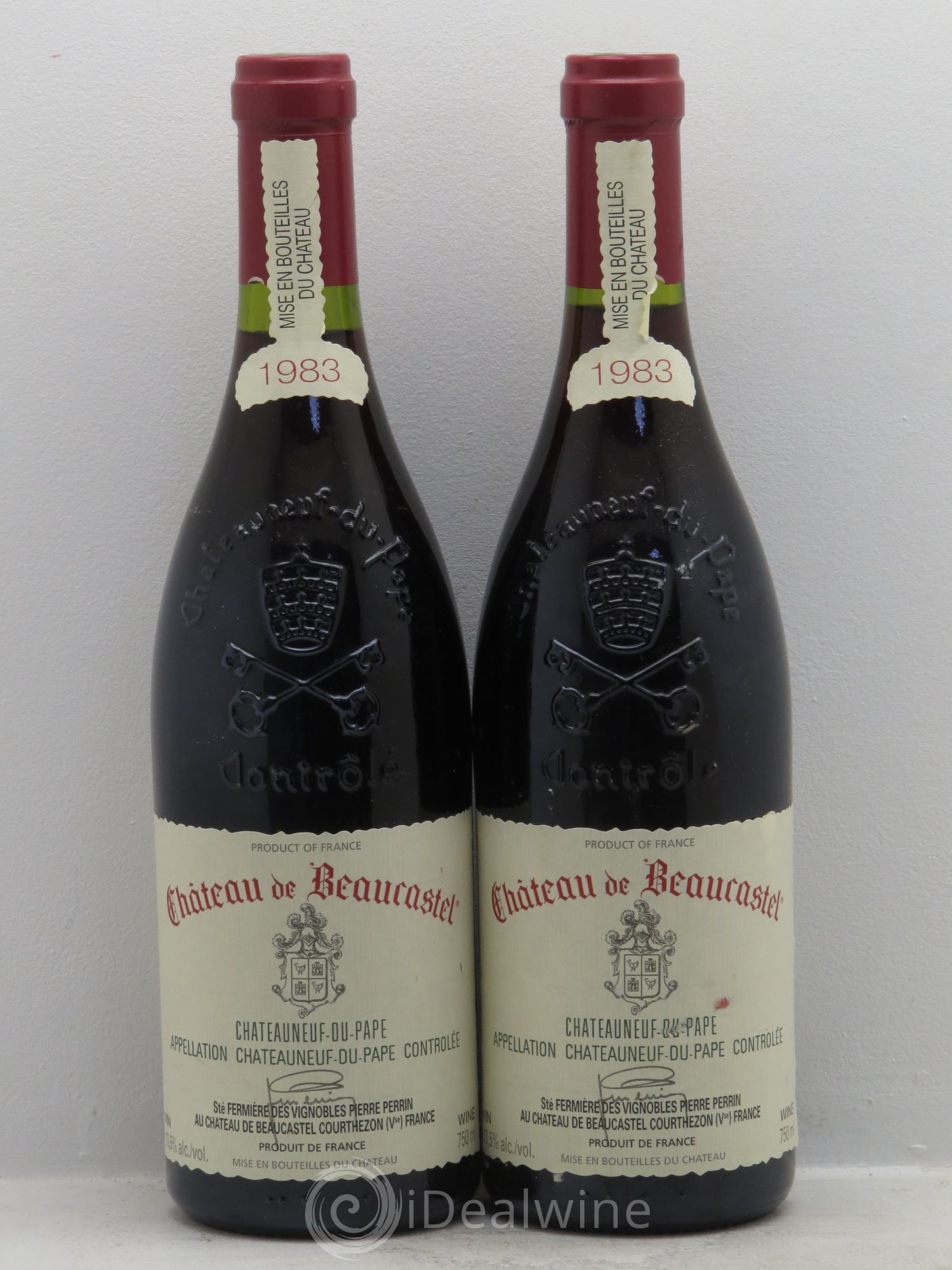 Châteauneuf-du-Pape Château de Beaucastel Famille Perrin 1983 - Lot de 2 bouteilles - 0