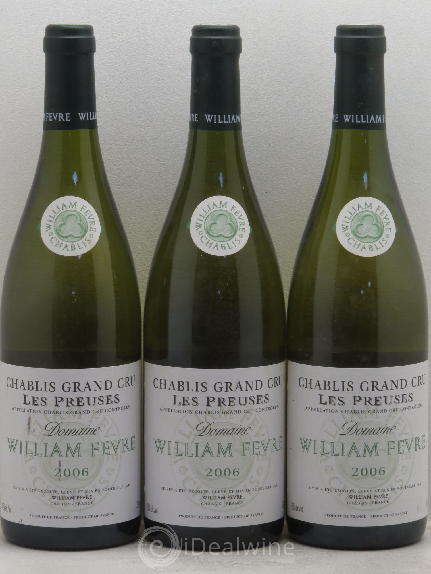 Chablis Grand Cru les Preuses William Fèvre 2006 - Lot de 3 bouteilles - 0