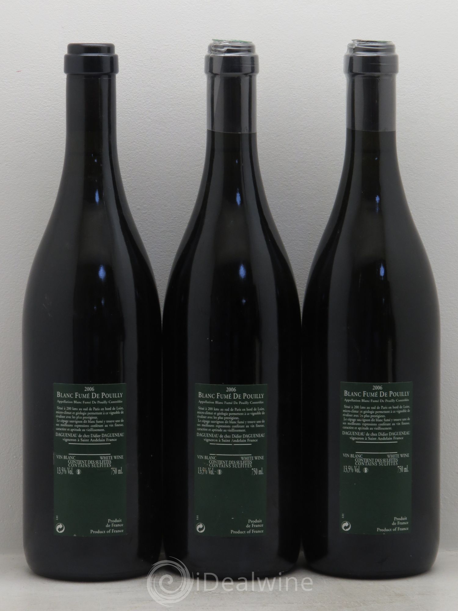 Vin de France (anciennement Pouilly-Fumé) Silex Dagueneau (Domaine Didier - Louis-Benjamin) 2006 - Lot de 3 bouteilles - 1