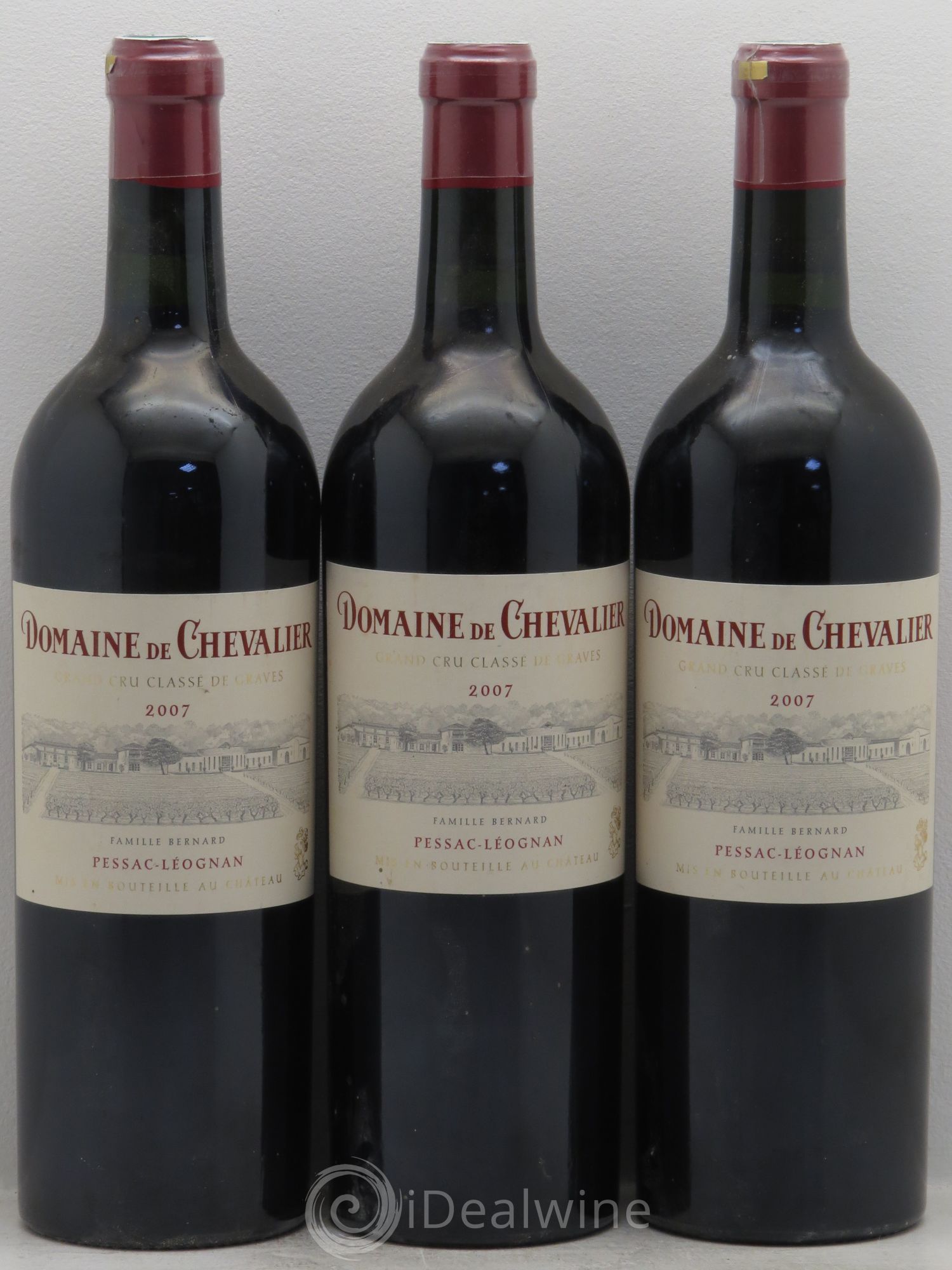 Domaine de Chevalier Cru Classé de Graves 2007 - Lot de 3 bouteilles - 0