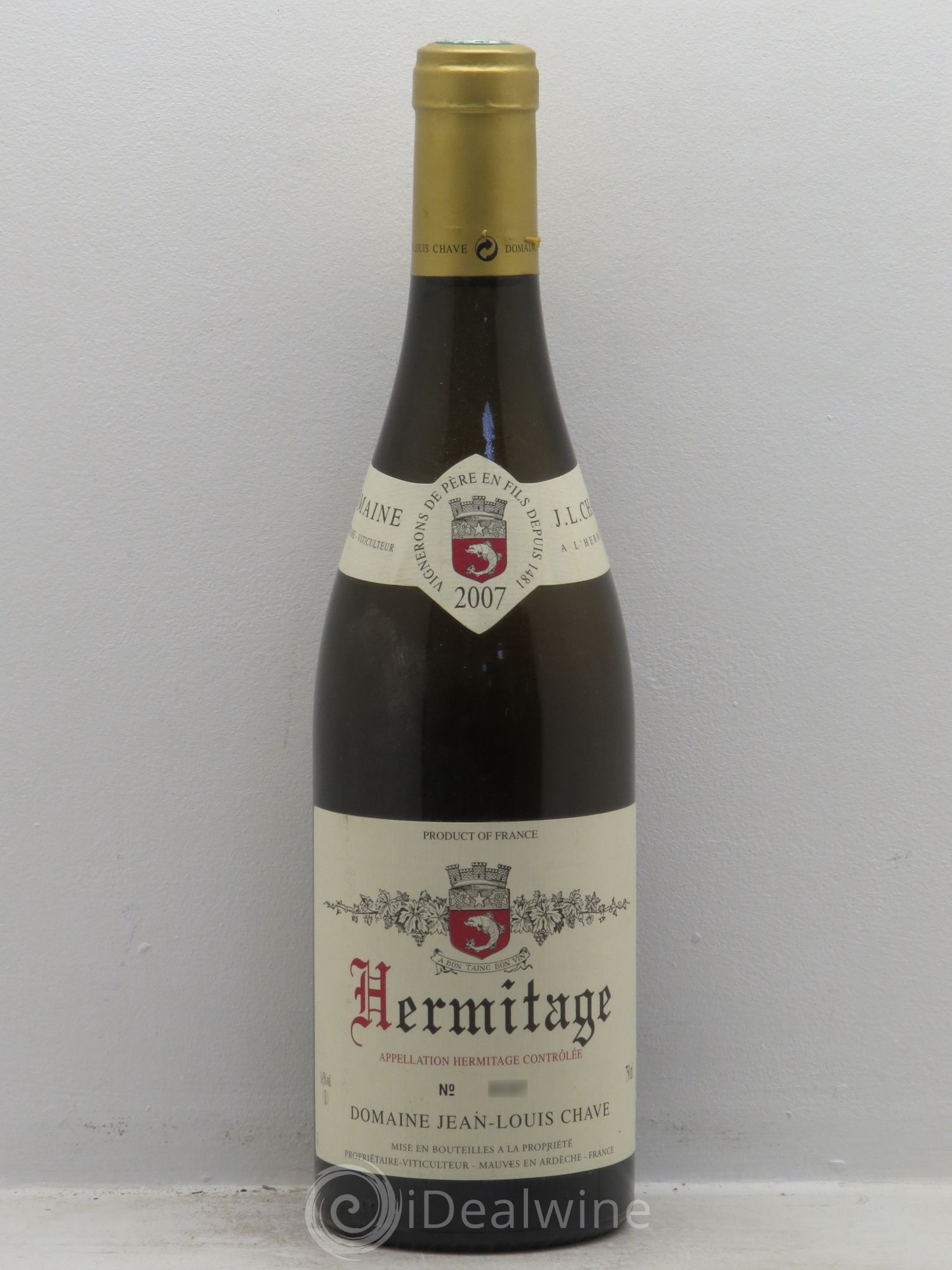 Hermitage Jean-Louis Chave 2007 - Lot de 1 bouteille - 0