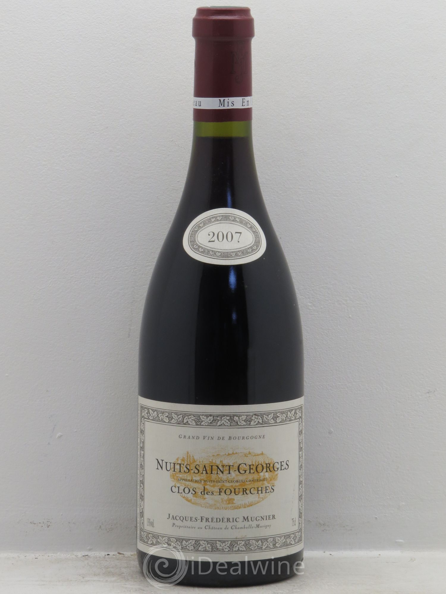Nuits-Saint-Georges Clos des Fourches Jacques-Frédéric Mugnier 2007 - Lot de 1 bouteille - 0