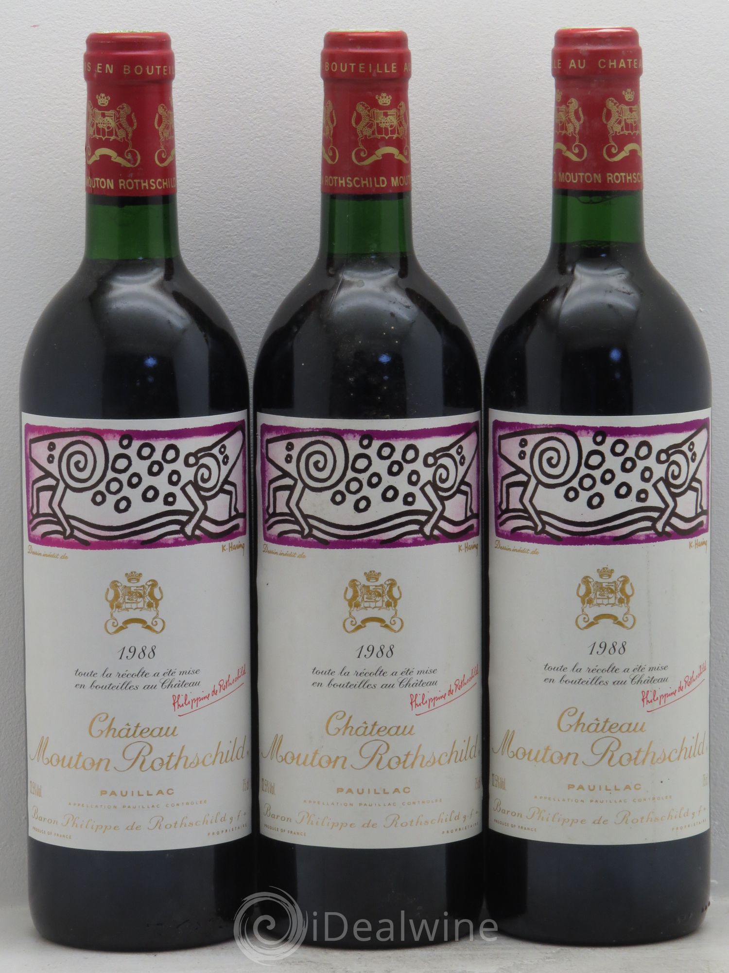 Château Mouton Rothschild 1er Grand Cru Classé 1988 - Lot de 6 bouteilles - 2
