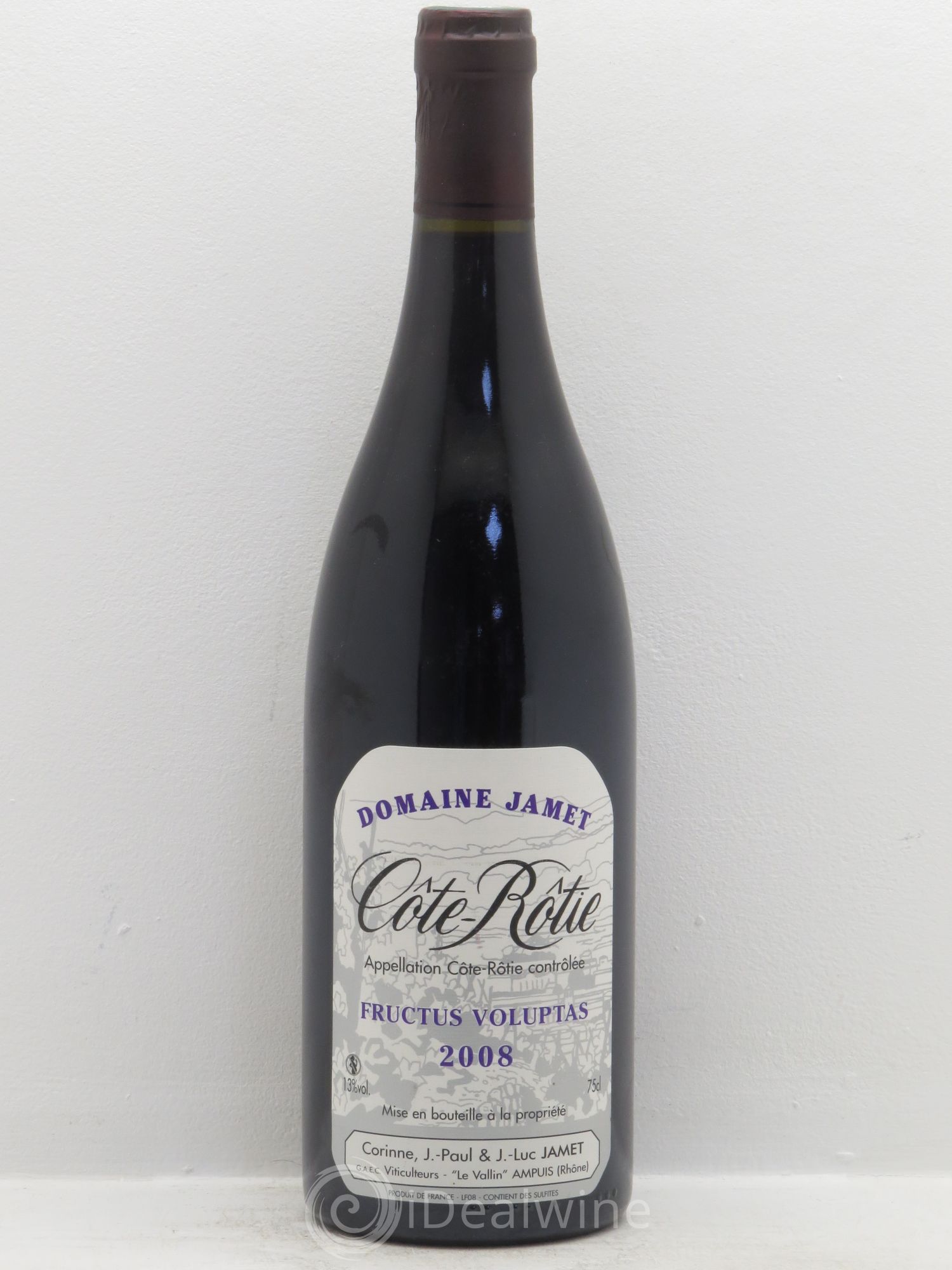 Côte-Rôtie Jamet (Domaine) Fructus Voluptas 2008 - Lot de 1 bouteille - 0