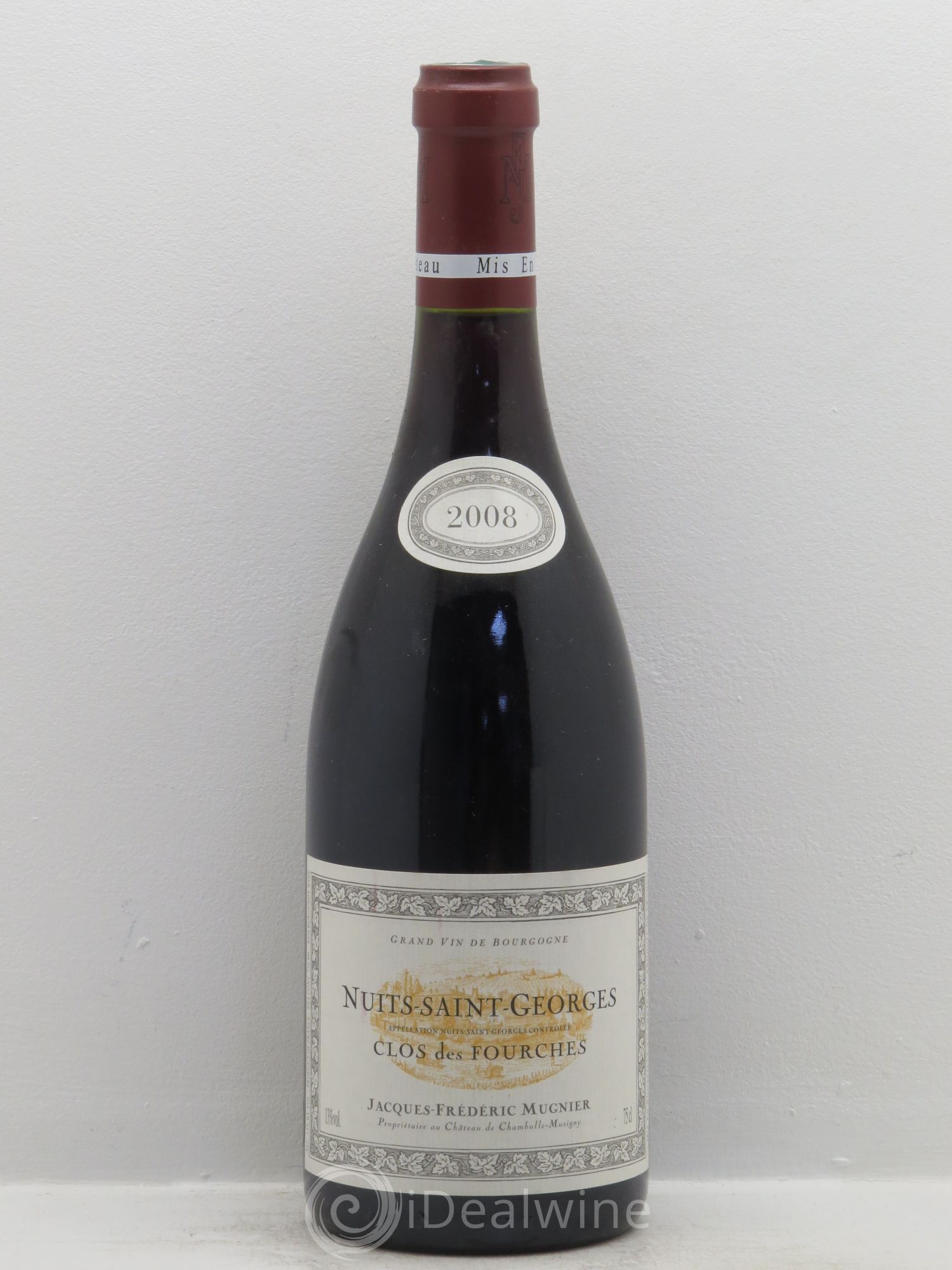 Nuits-Saint-Georges Clos des Fourches Jacques-Frédéric Mugnier 2008 - Lot de 1 bouteille - 0