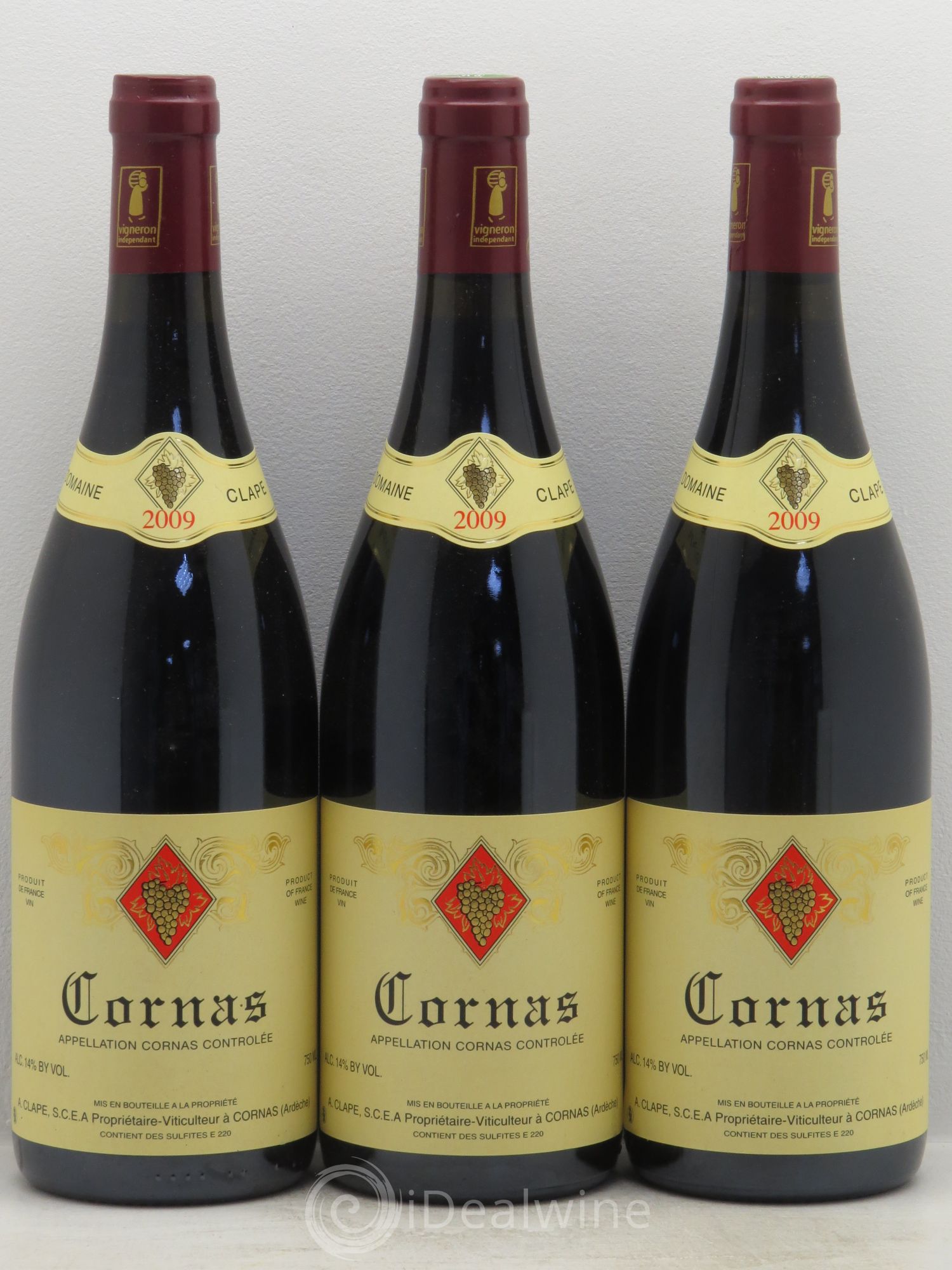 Cornas Auguste Clape 2009 - Lot de 3 bouteilles - 0