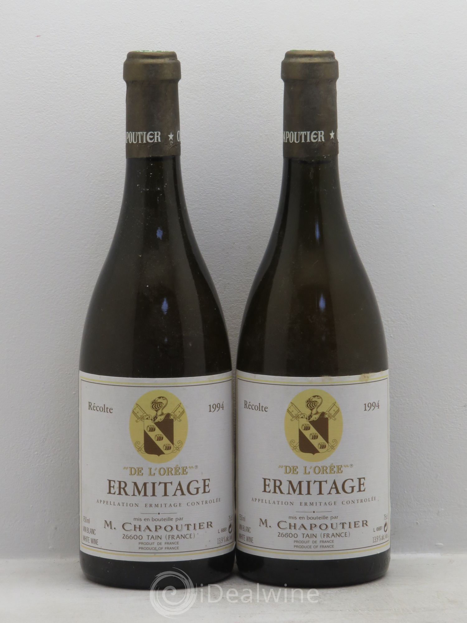 Hermitage Ermitage de l'Orée Chapoutier 1994 - Lotto di 2 bottiglie - 0