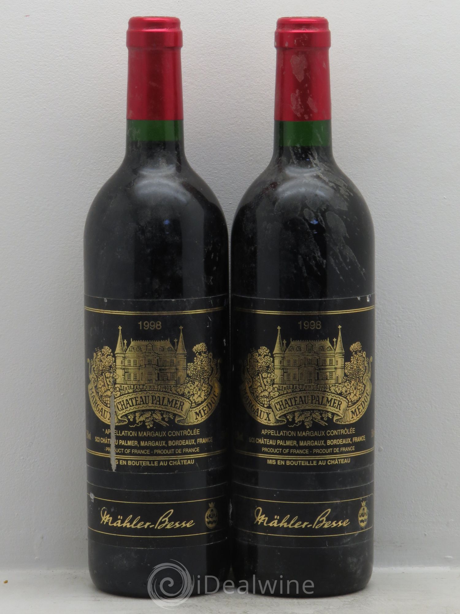 Château Palmer 3ème Grand Cru Classé 1998 - Lot de 2 bouteilles - 0