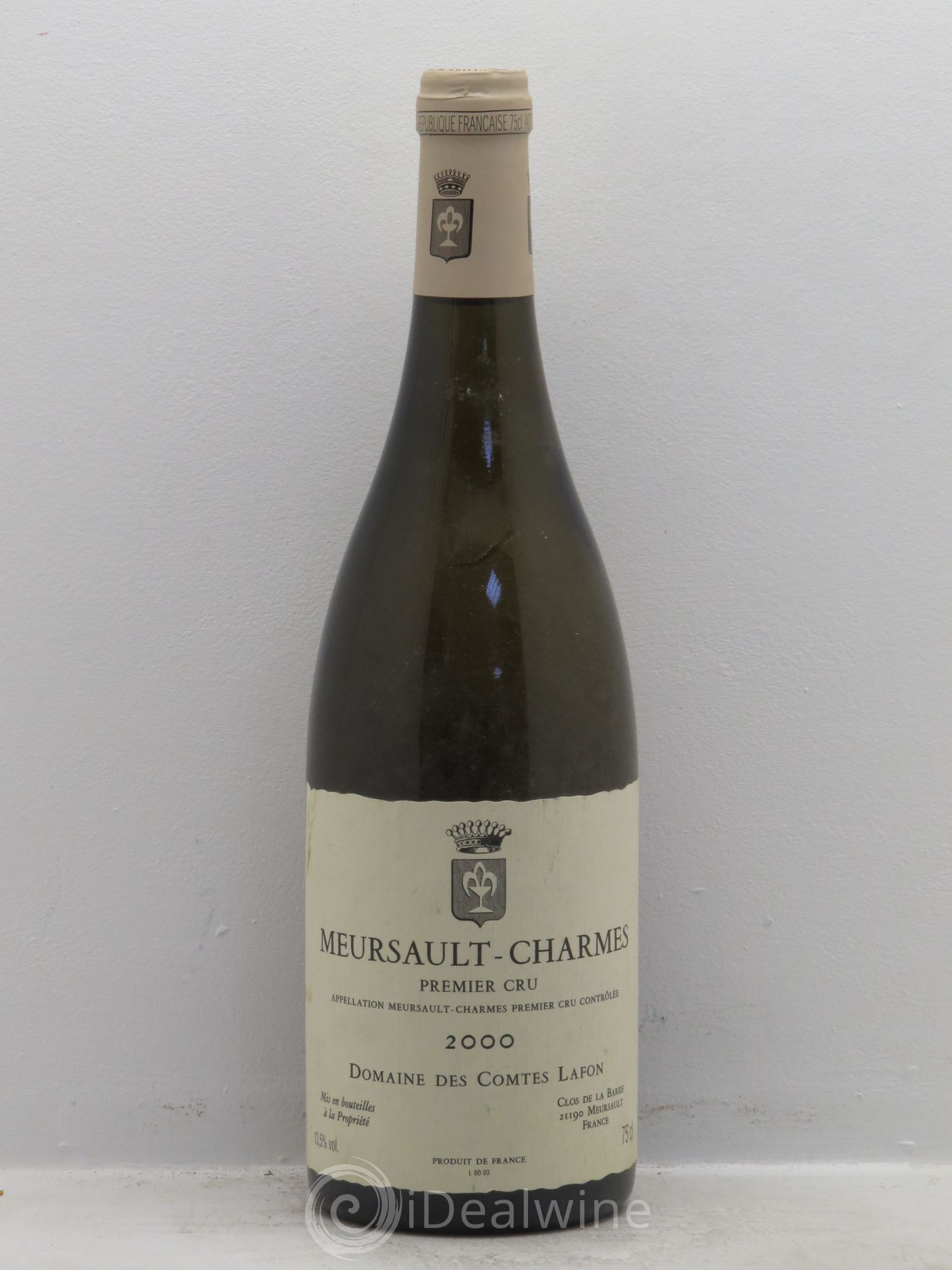 Meursault 1er Cru Charmes Comtes Lafon (Domaine des) 2000 - Lot de 1 bouteille - 0