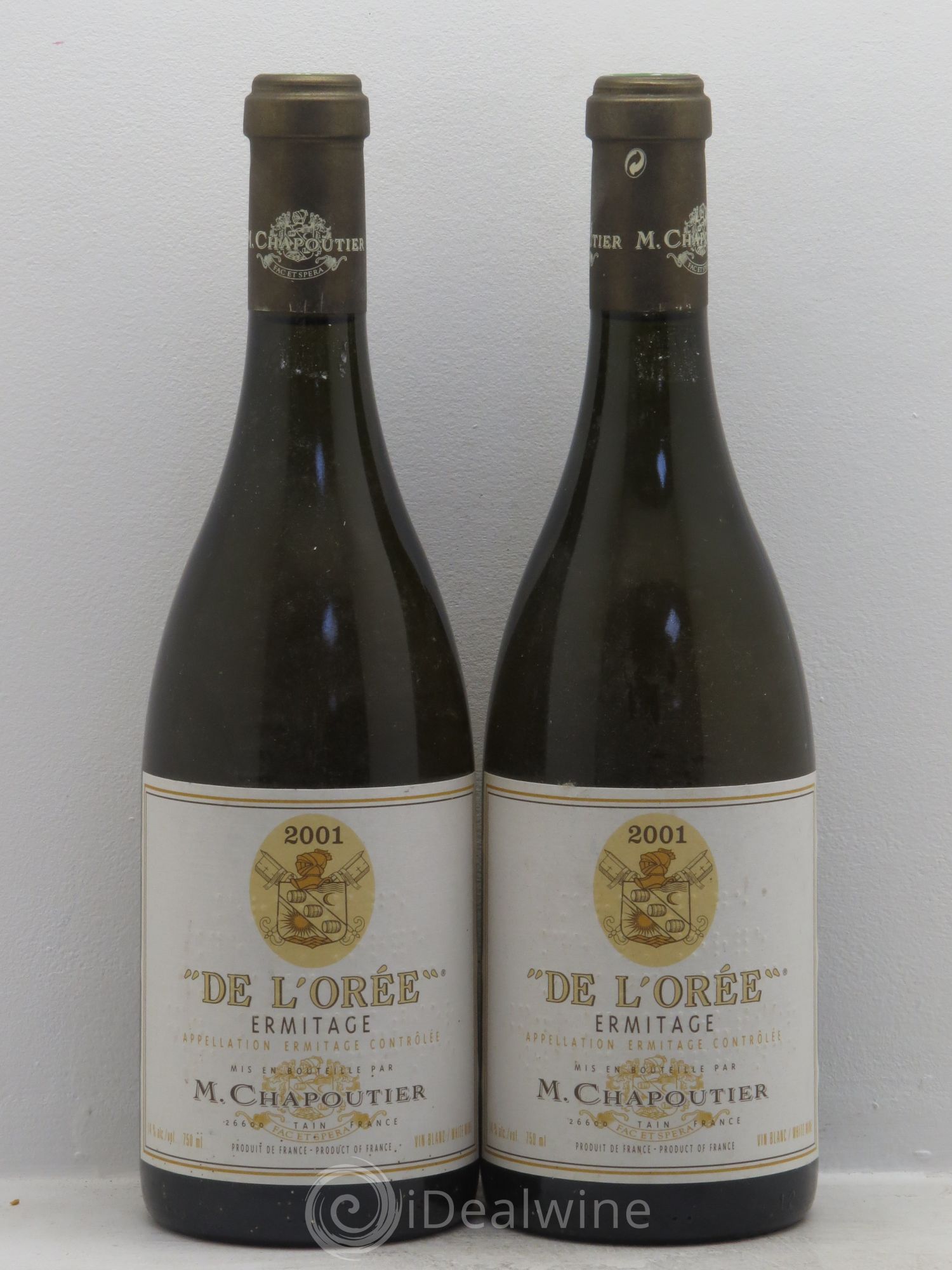 Hermitage Ermitage de l'Orée Chapoutier 2001 - Lot de 2 bouteilles - 0